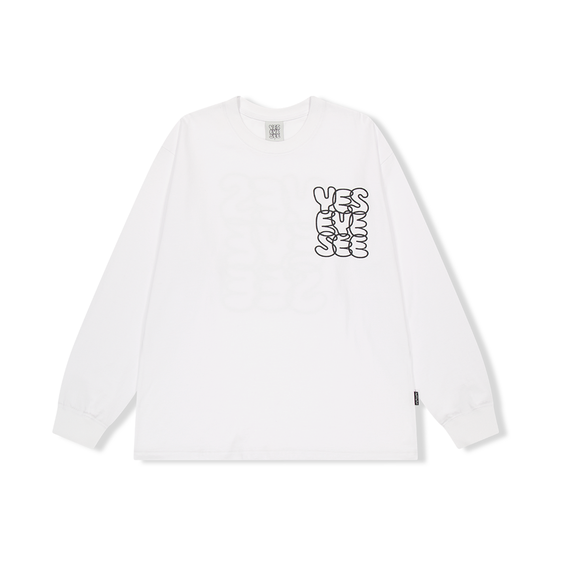 예스아이씨 씨로고 롱슬리브 화이트(YESEYESEE C-Logo L/S White)