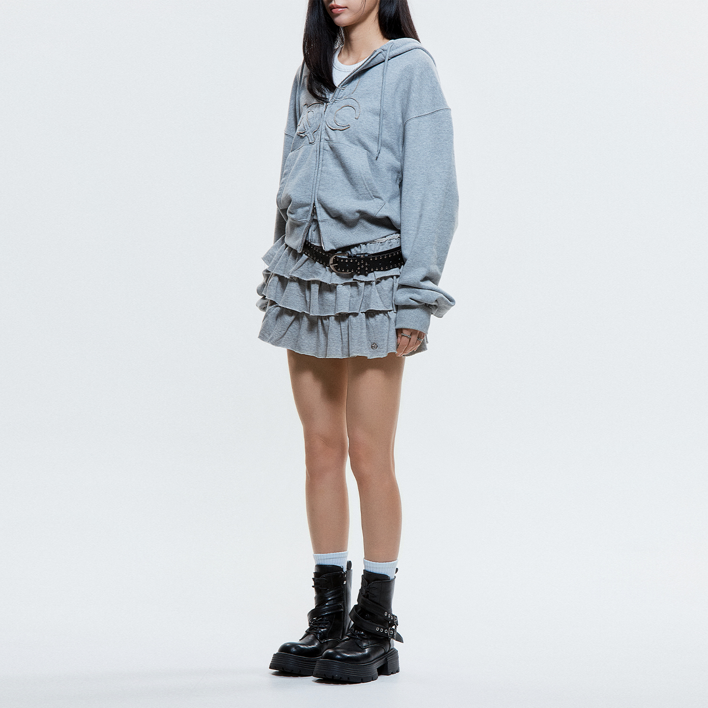 디오스피스 투투 코튼 스커트 팬츠 그레이(DAUSPICE Tutu Cotton Skirt Pants Gray) - 4