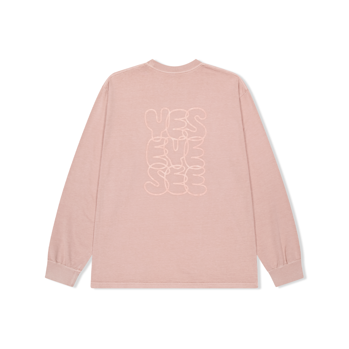 예스아이씨 씨로고 피그먼트 롱슬리브 핑크(YESEYESEE C-Logo Pigment L/S Pink) - 2