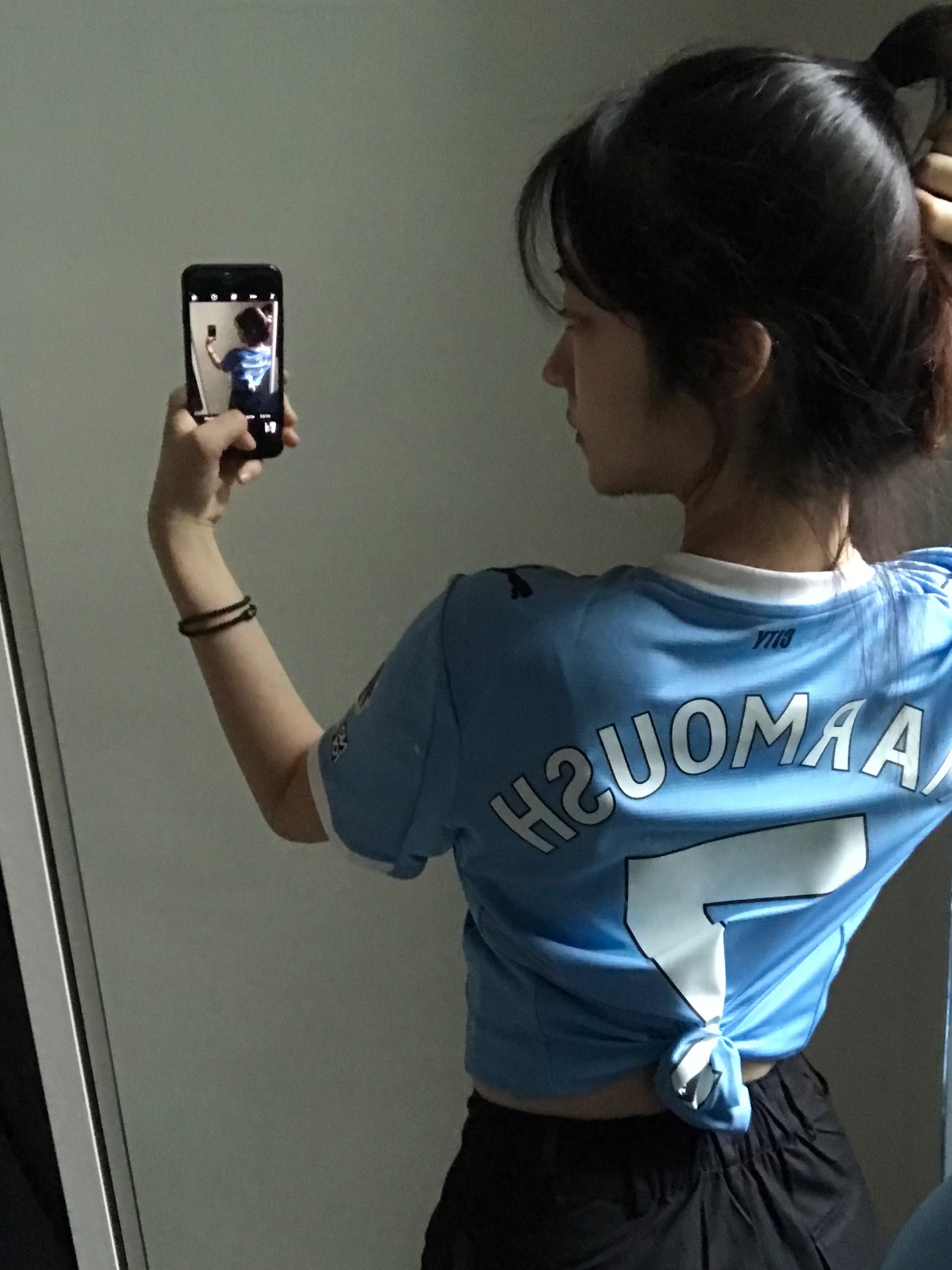 Puma Manchester City 2025/26 Home Replica Jersey Team Light Blue (Non Marking Ver.) 착용 스타일 - 4