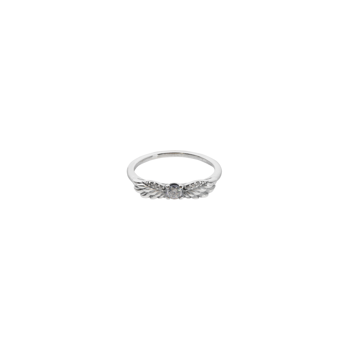 (W) 판도라 스파클링 엔젤 윙스 링 스털링 실버 클리어((W) Pandora Sparkling Angel Wings Ring Sterling Silver Clear) - 1