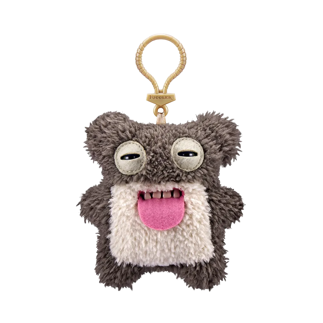 - Fuggler Square Bear Keyring Brown