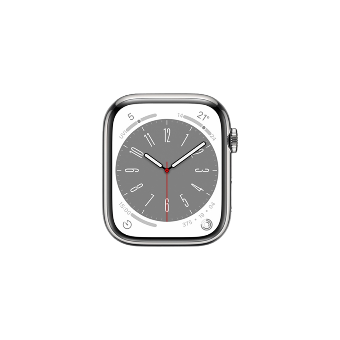 [A등급] 리퍼비시 애플워치 8 41mm 셀룰러 실버 스테인리스 스틸 케이스([A등급] Refurbished Apple Watch Series 8 41mm Cellular Silver Stainless Steel Case)