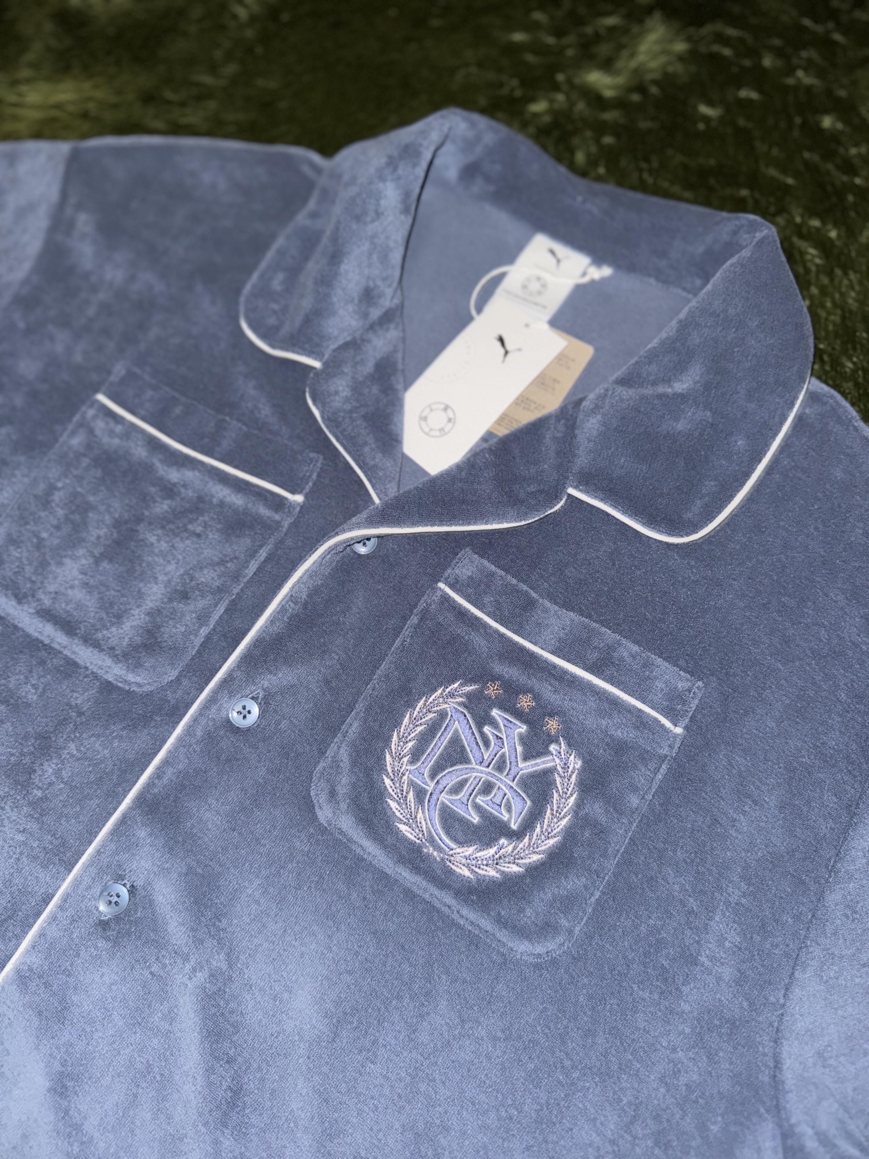 Puma x Rhuigi Shirt Inky Blue 착용 스타일 - 3