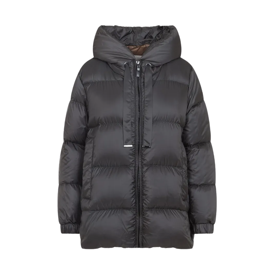 (W) 막스마라 더 큐브 세이아 퀼티드 발수 소재 캔버스 다운 자켓 다크 그레이((W) Max Mara The Cube Seia Quilted Down Jacket in Water-Resistant Canvas Dark Grey)