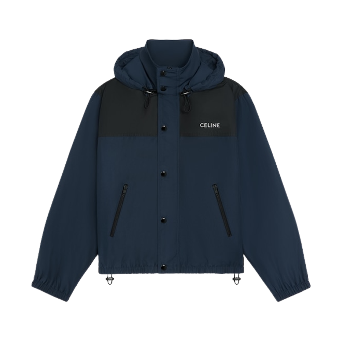 RV0SV0K56-07MR Celine Windbreaker in Nylon Navy