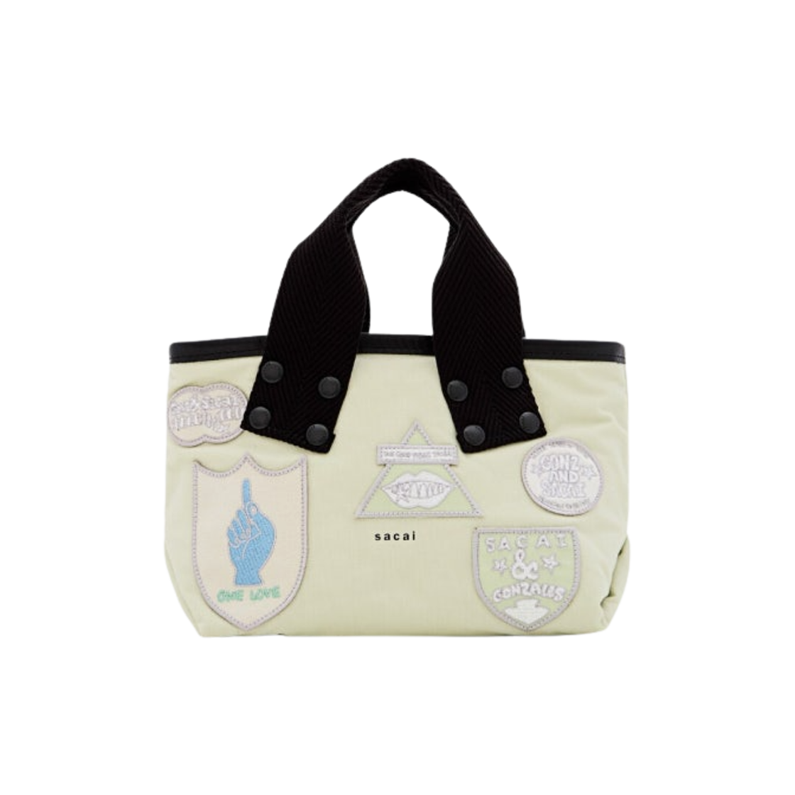 24-0880S-589 Sacai x Marc Gongales Small Patch Tote Bag Light Green