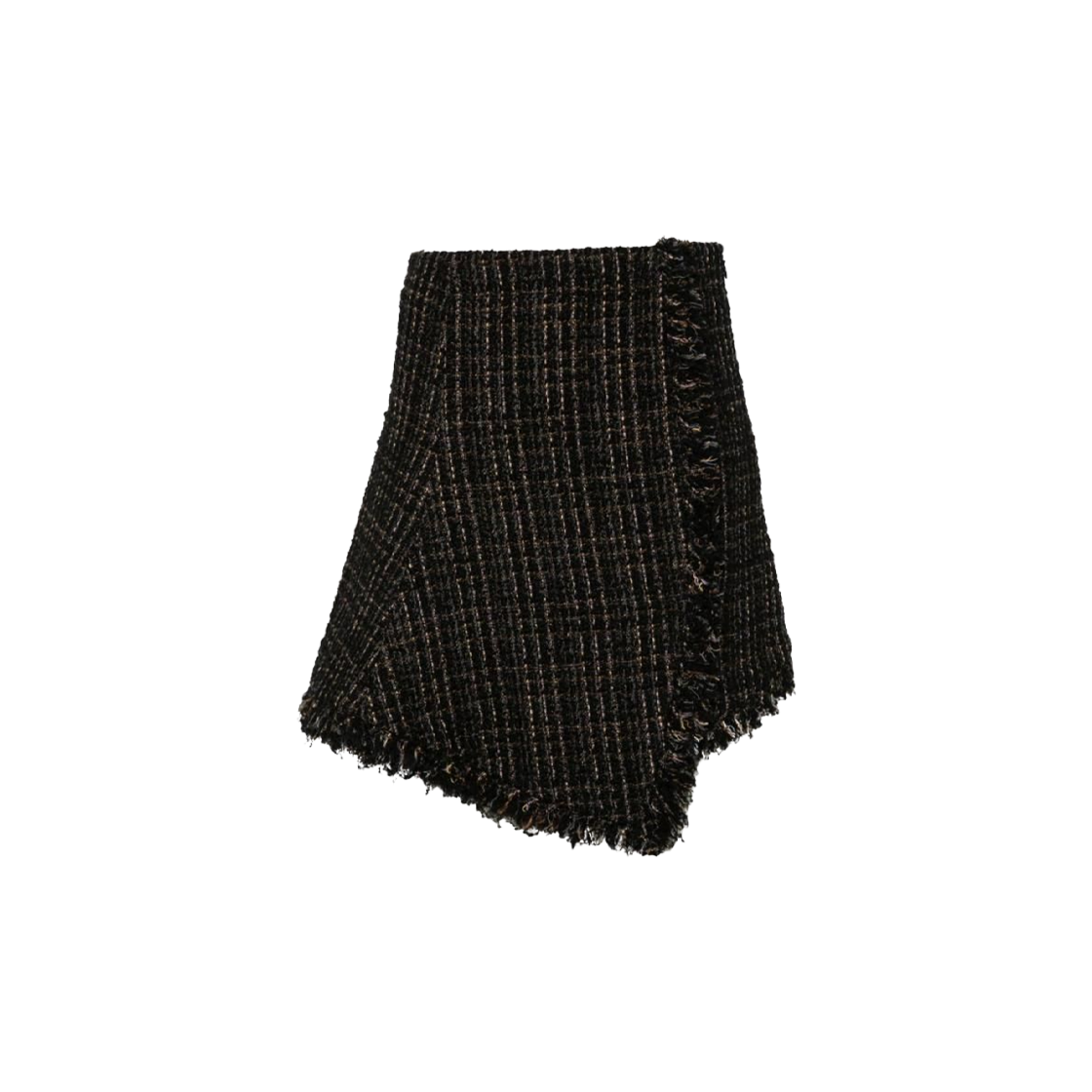 24-07445-014 (W) Sacai Tweed Mini Skirt Black