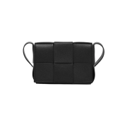 Bottega Veneta Mini Leather Cassette Black