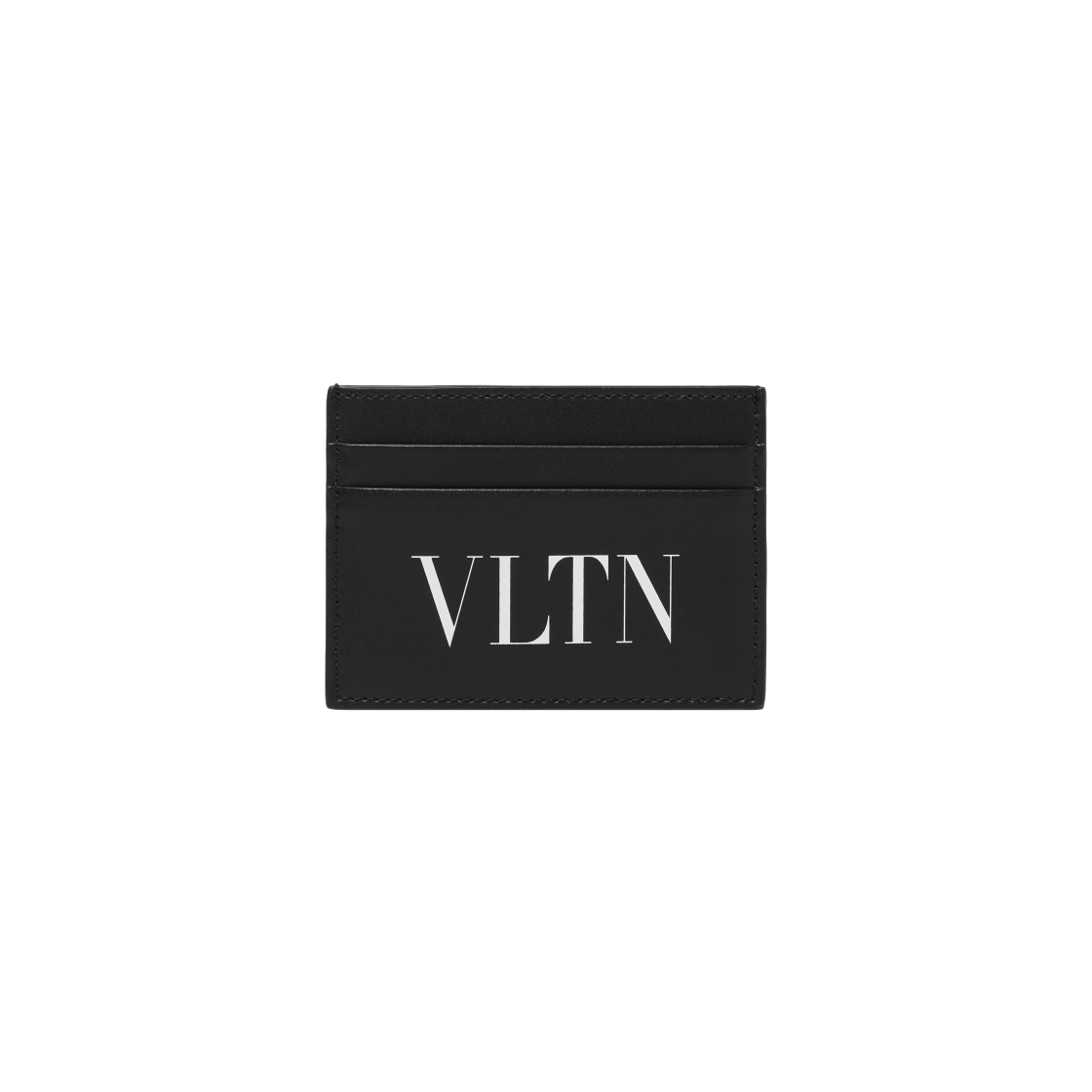 발렌티노 로고 시그니쳐 싱글 카드 홀더 블랙(Valentino Logo Signature Single Card Holder Black)