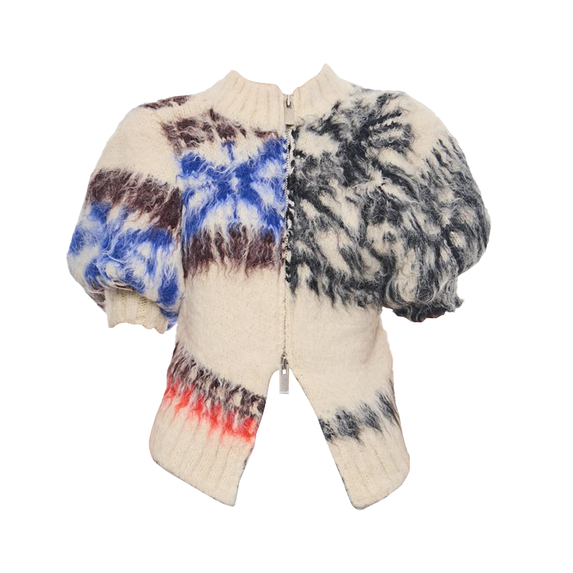 24-07434-175 (W) Sacai Patterned Knit Jacket White