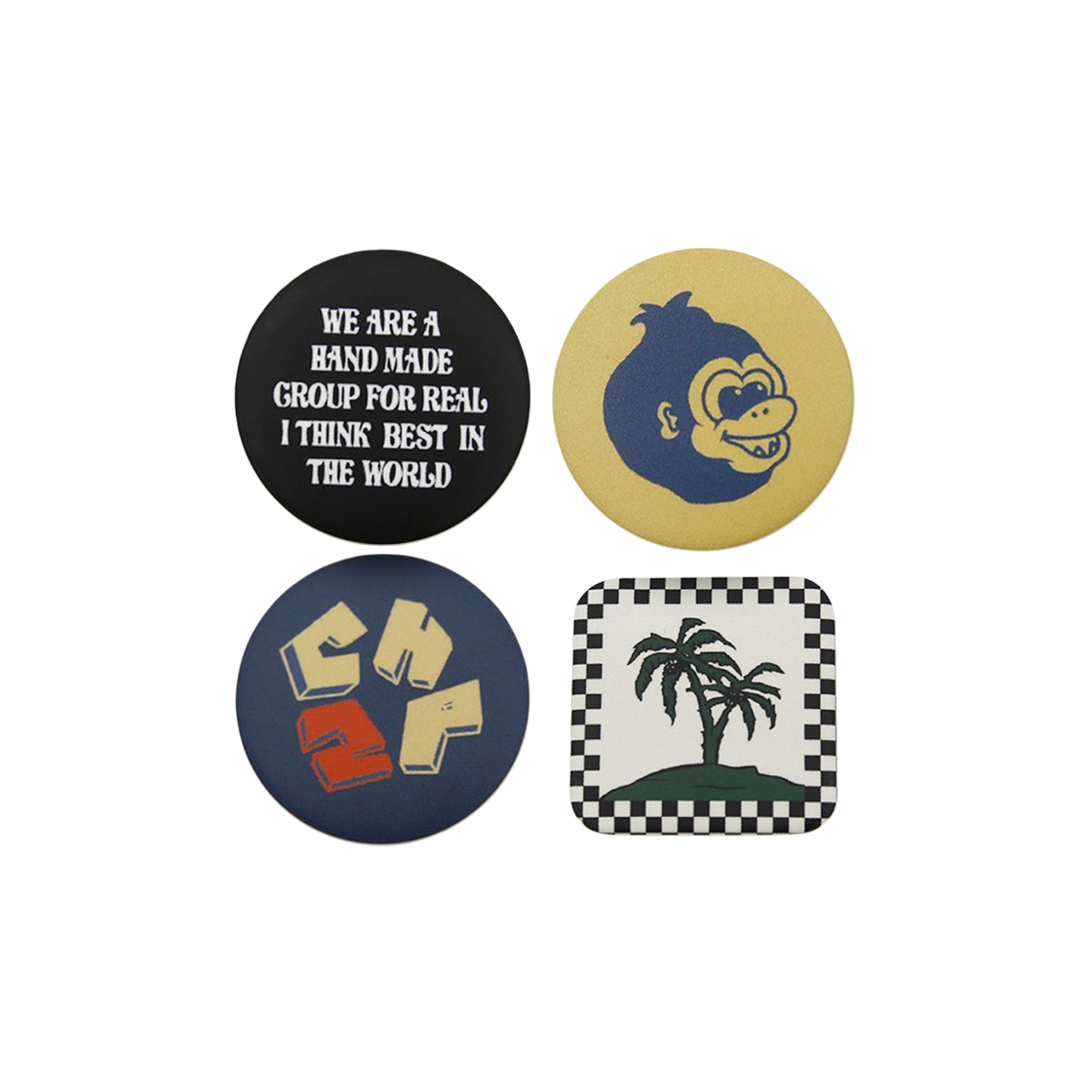 씨에이치투피 4 핀 뱃지 세트 에이 멀티(CH2P 4 Pin Badge Set A Multi)