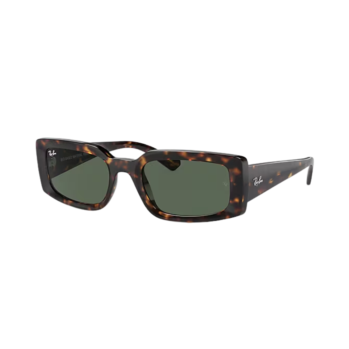 레이밴 킬리안 바이오 베이스드 폴리쉬드 하바나 프레임 다크 그린 렌즈 하이 브릿지 핏(Ray-Ban Kiliane Bio-Based Polished Havana Frame Dark Green Lense High Bridge Fit) - 1