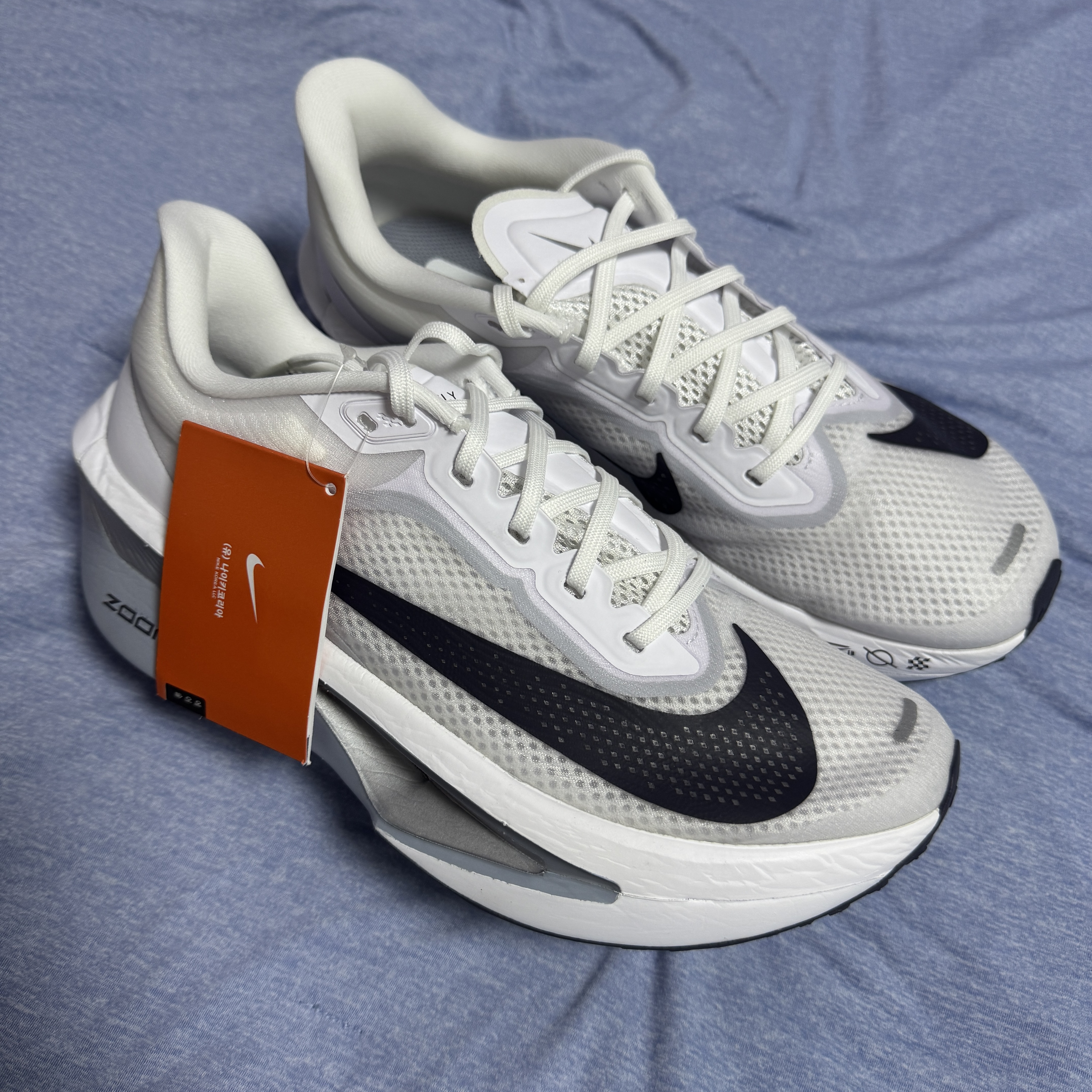 Nike Zoom Fly 6 White Pure Platinum 착용 스타일 - 1