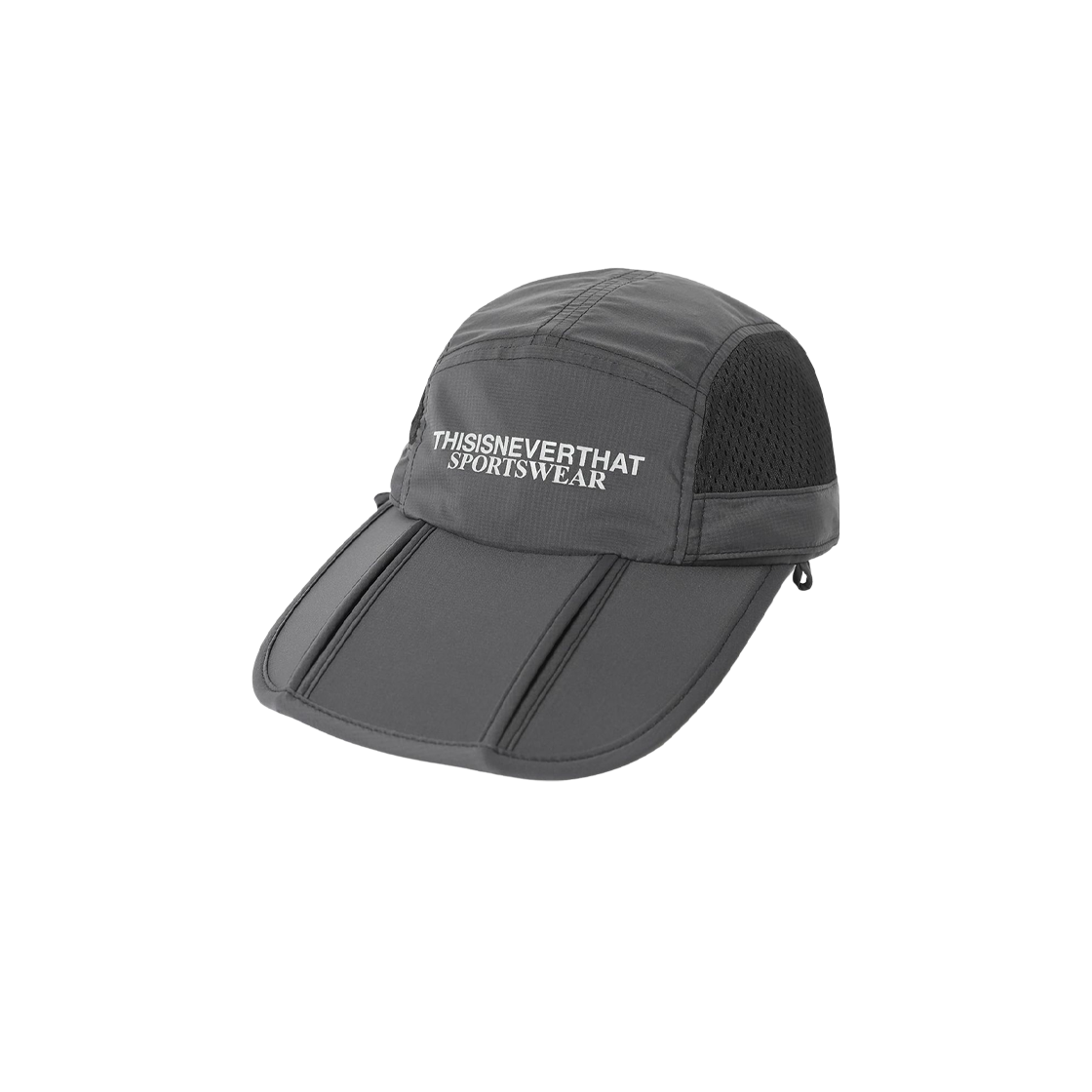디스이즈네버댓 롱 빌 썬 스포츠 캡 블랙(Thisisneverthat Long Bill Sun Sport Cap Black) - 1