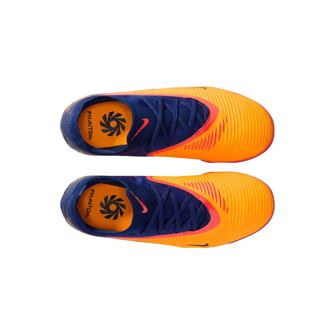 (JR) 나이키 팬텀 6 로우 프로 레이저 오렌지 블루 보이드((JR) Nike Phantom 6 Low Pro Laser Orange Blue Void) - 2