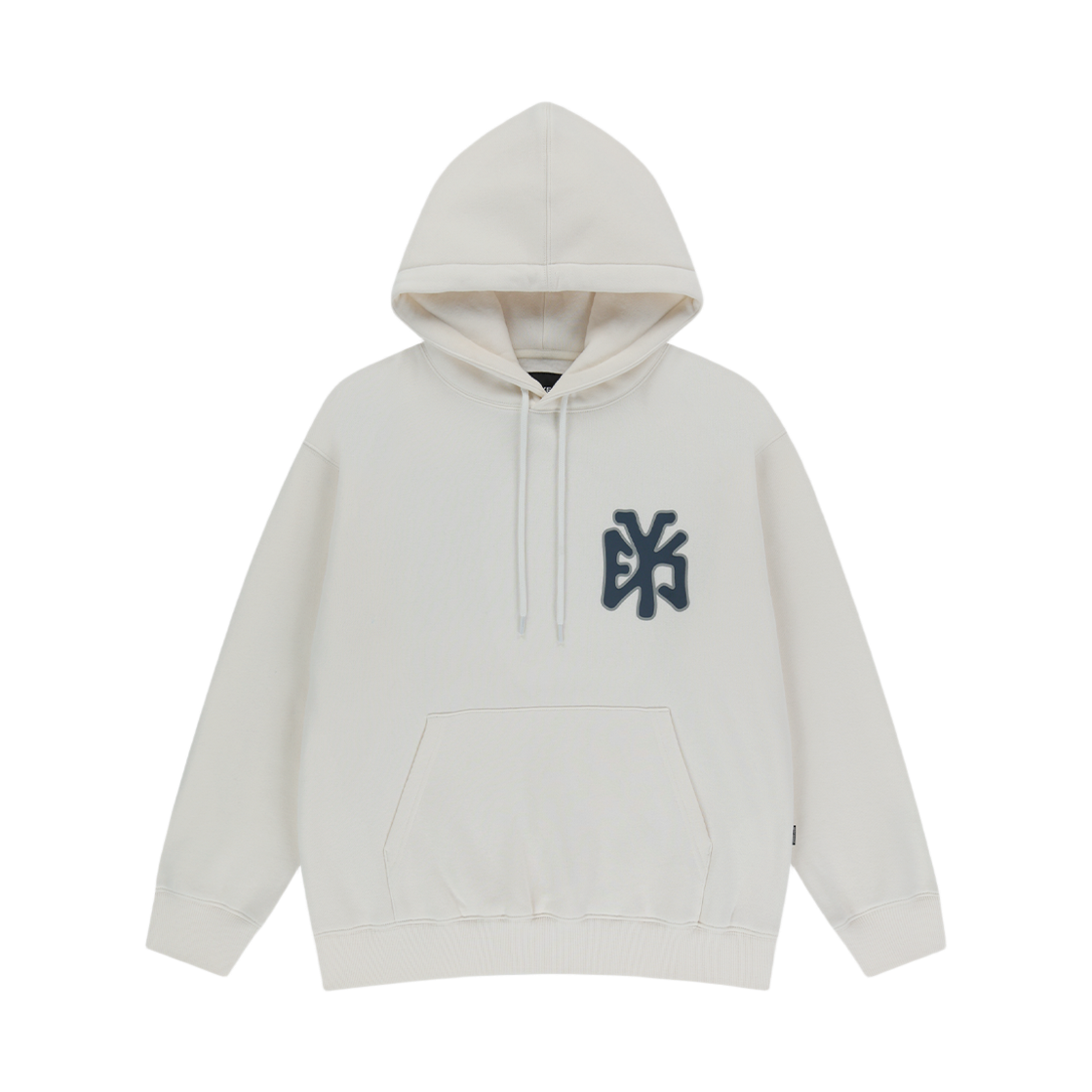 예스아이씨 예스 애슬리트 로고 후디 오프 화이트