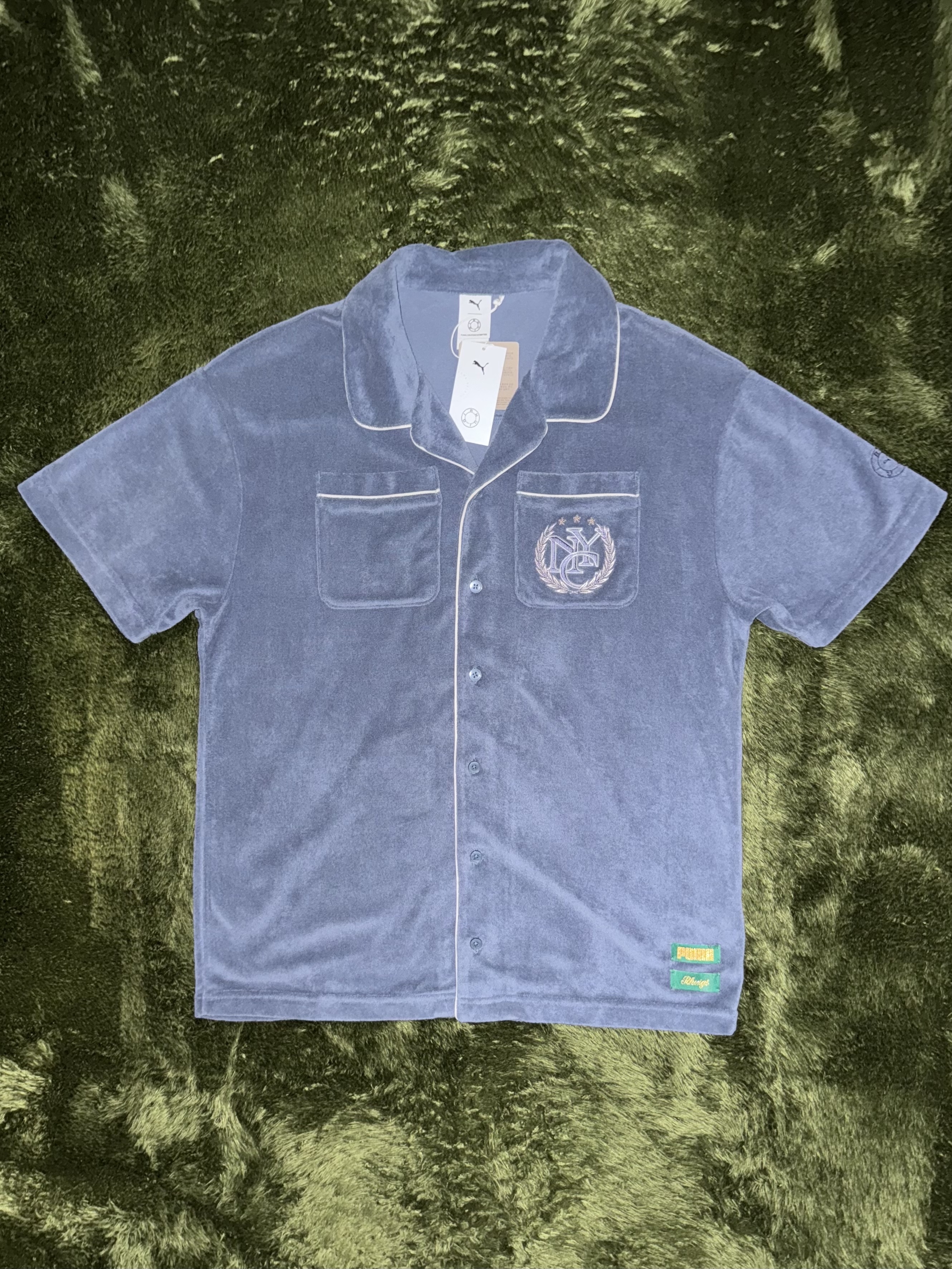 Puma x Rhuigi Shirt Inky Blue 착용 스타일 - 1