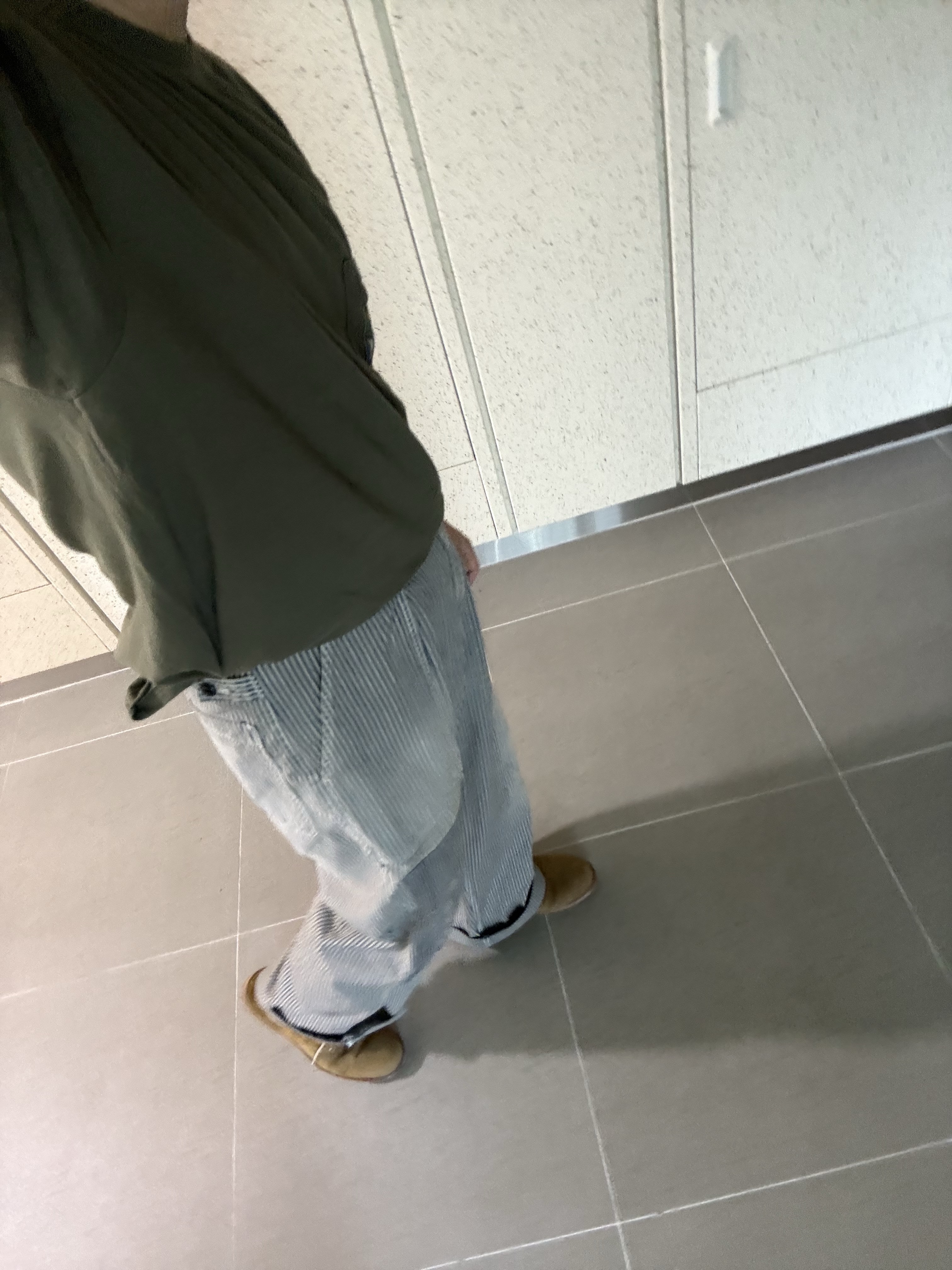 Kapital 20 Jersey Pennant T-Shirt 4 Flags Khaki, Kapital Liberty Hickory Fatigue Baggy Pants Rushfield Remake Hickory 착용 스타일 - 3