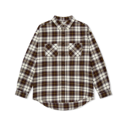YESEYESEE Plop Check Shirt Brown