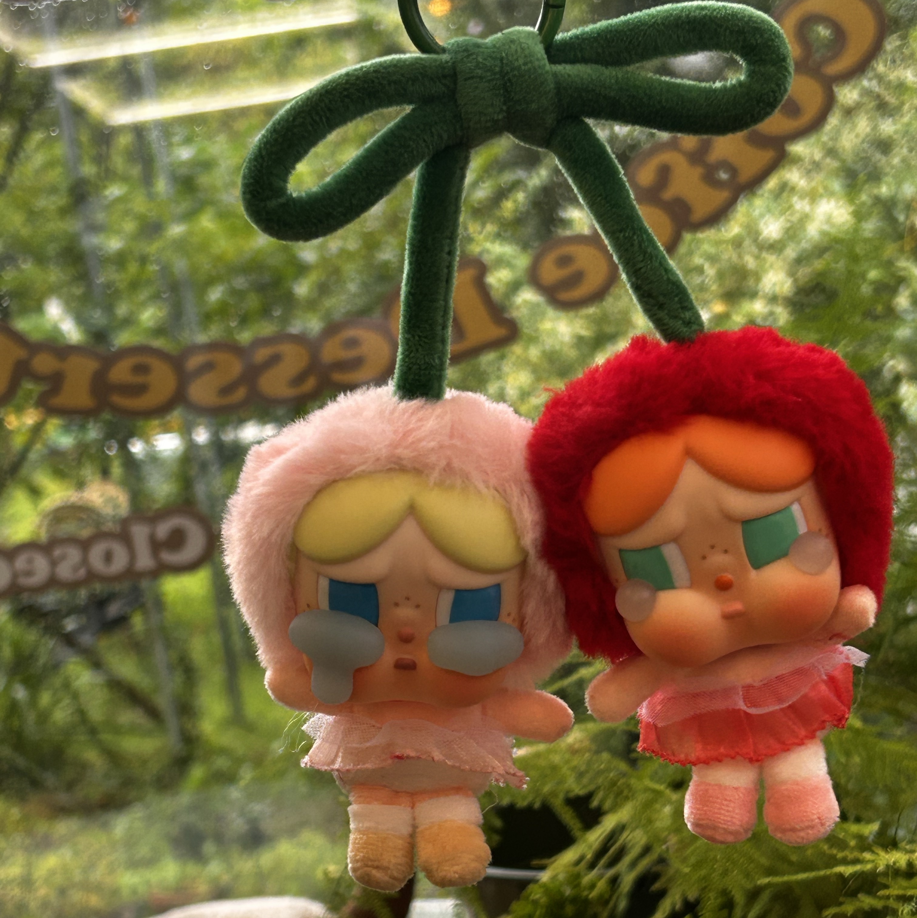 Pop Mart Crybaby Crying For Love Series Vinyl Plush, Pop Mart Crybaby x Powerpuff Girls Series Keyring Sealed Case (6 Blind Boxes) 착용 스타일 - 4
