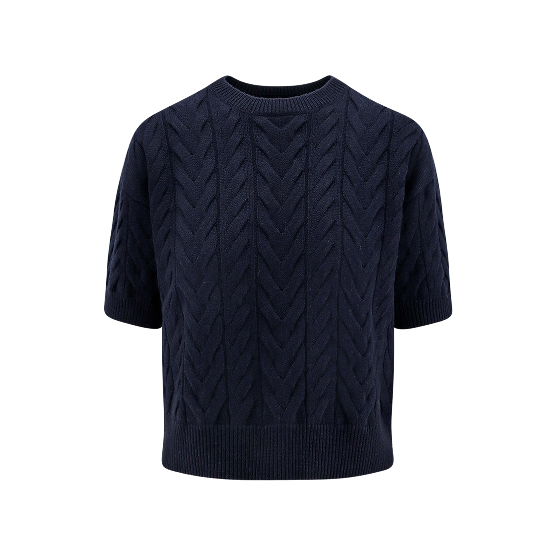 DOMINUS-006 (W) S Max Mara Dominus Knitted Wool Sweater Navy