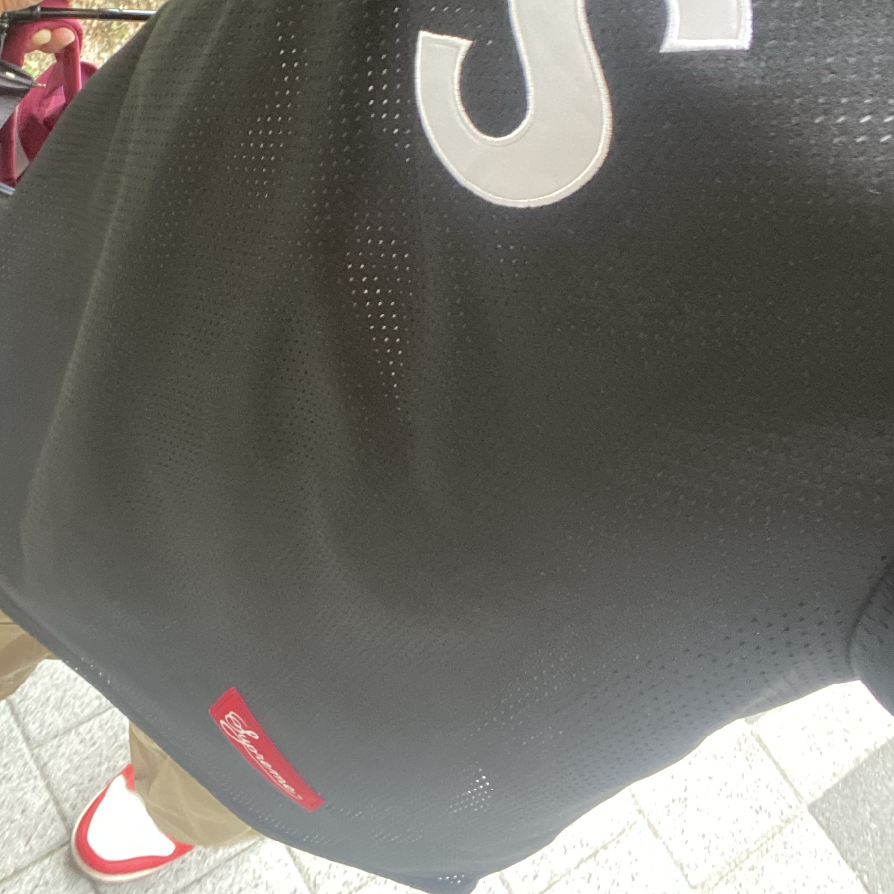 Supreme S Logo Baseball Henley Black - 24FW 착용 스타일