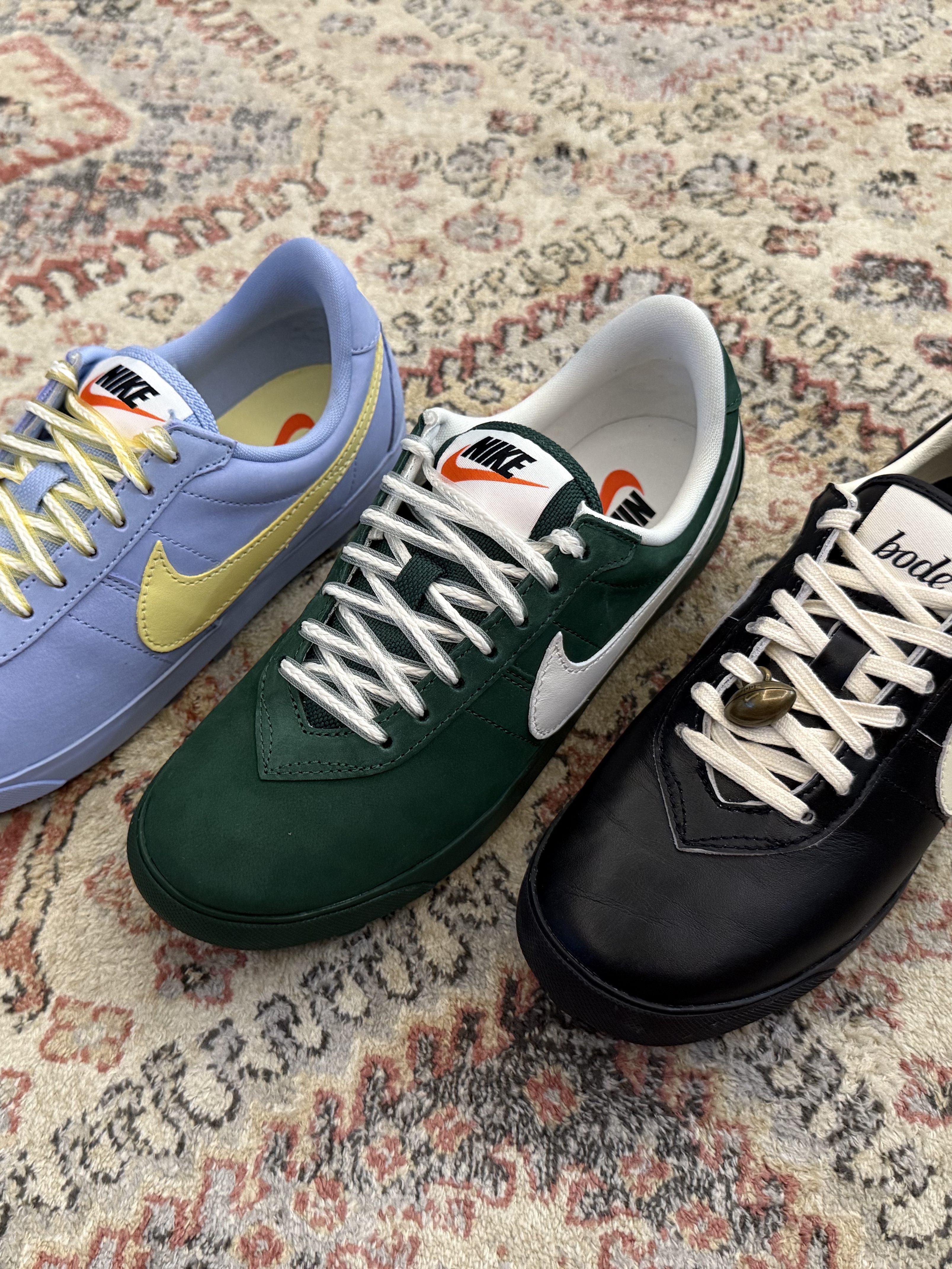 Nike x Bode Astrograbber SP Black and Coconut Milk, Nike Astrograbber Fir and Phantom 착용 스타일 - 4