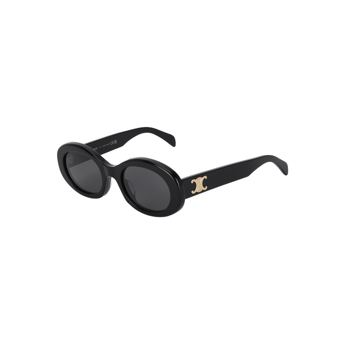 (W) 셀린느 아세테이트 트리옹프 01 선글라스 블랙((W) Celine Triomphe 01 Sunglasses in Acetate Black)