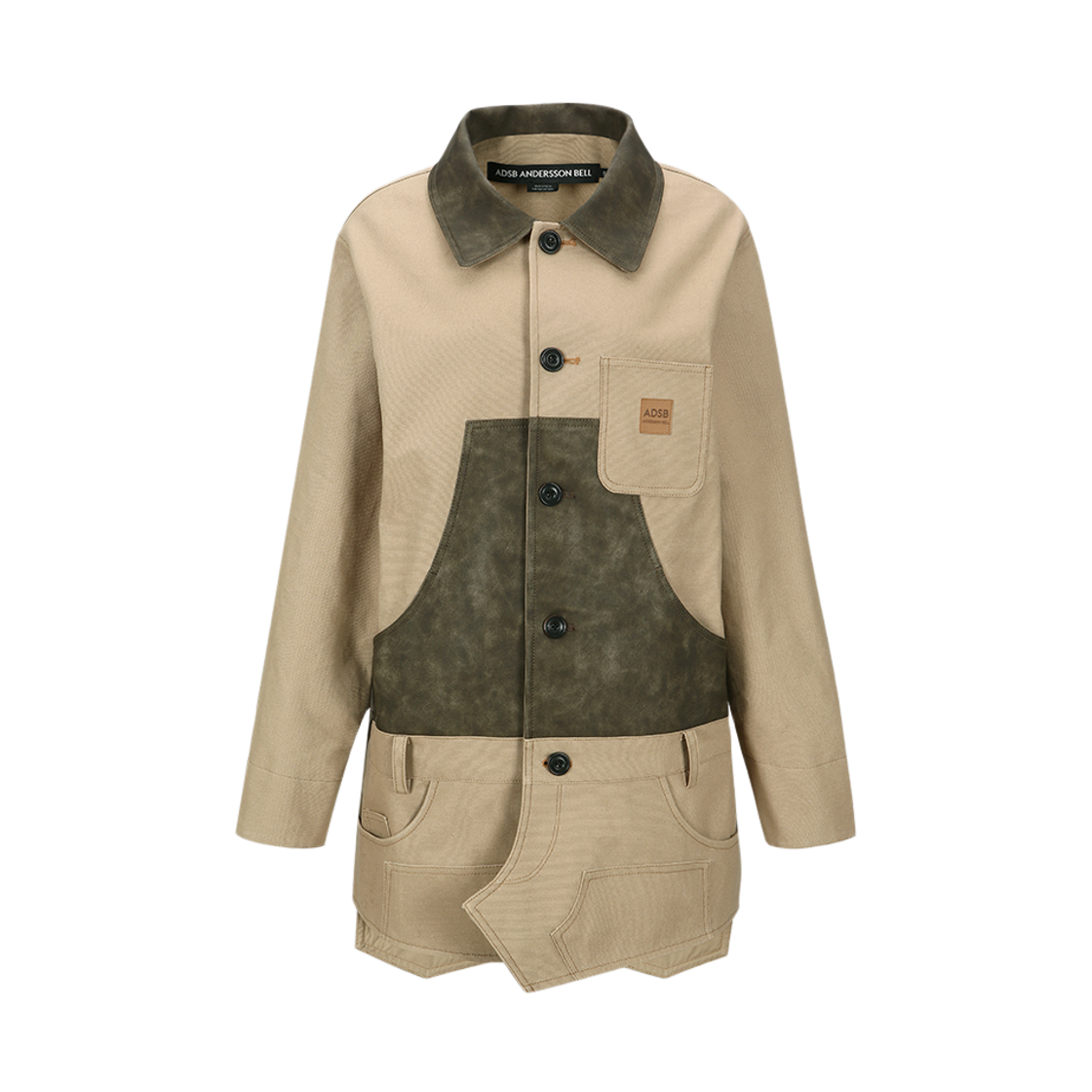 awa720w(BEIGE) ADSB ANDERSSON BELL Carpenter Shorts Inserted Coat Beige
