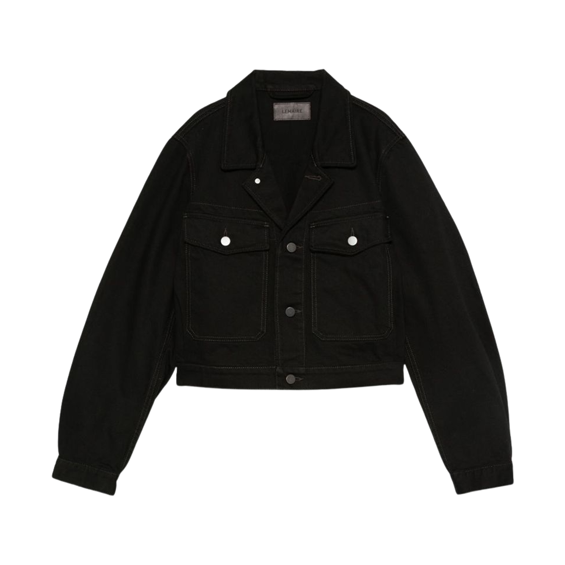 (W) 르메르 크롭 블루종 블랙((W) Lemaire Cropped Blouson Black)