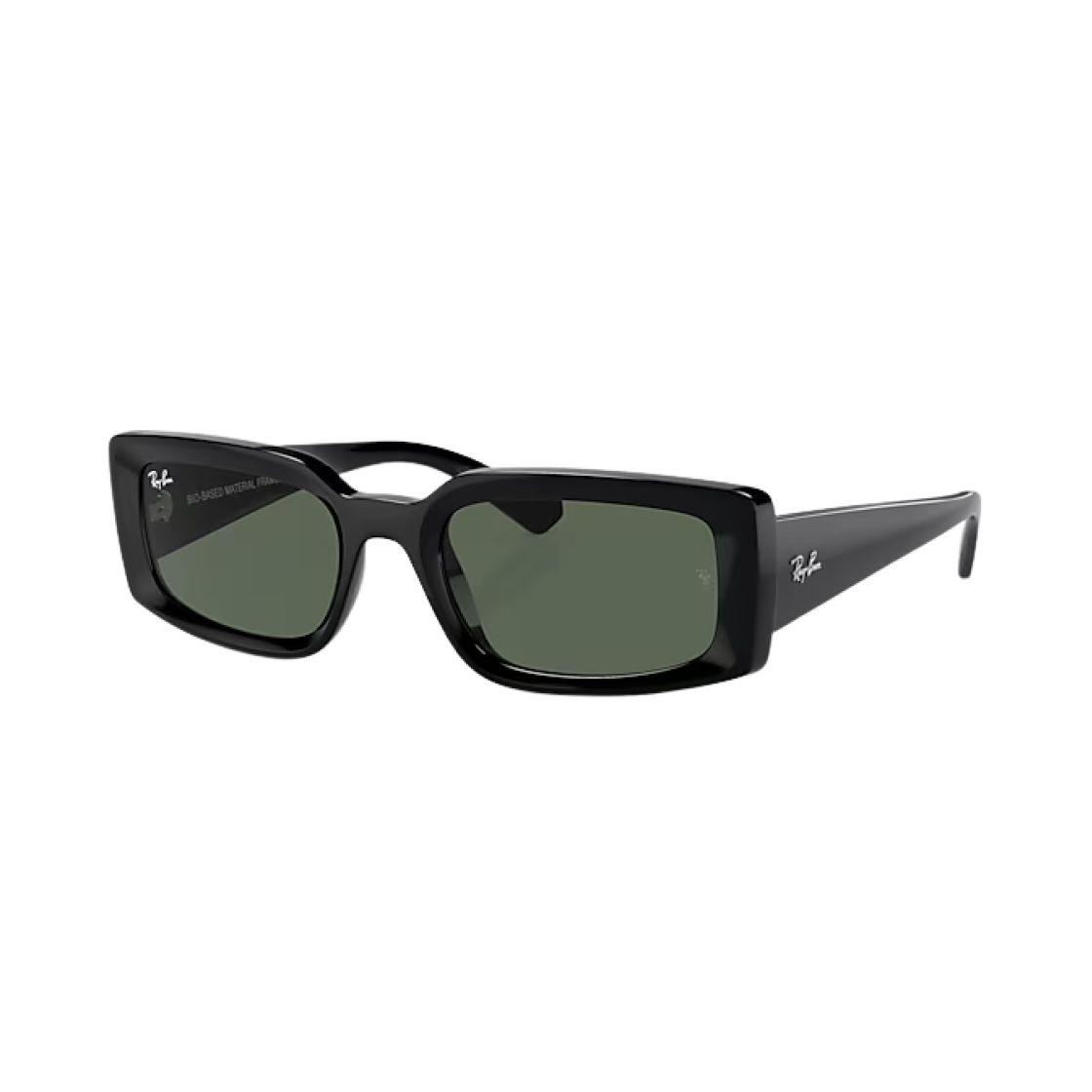 레이밴 킬리안 바이오 베이스드 폴리쉬드 블랙 프레임 다크 그린 렌즈 하이 브릿지 핏(Ray-Ban Kiliane Bio-Based Polished Black Frame Dark Green Lense High Bridge Fit) - 1