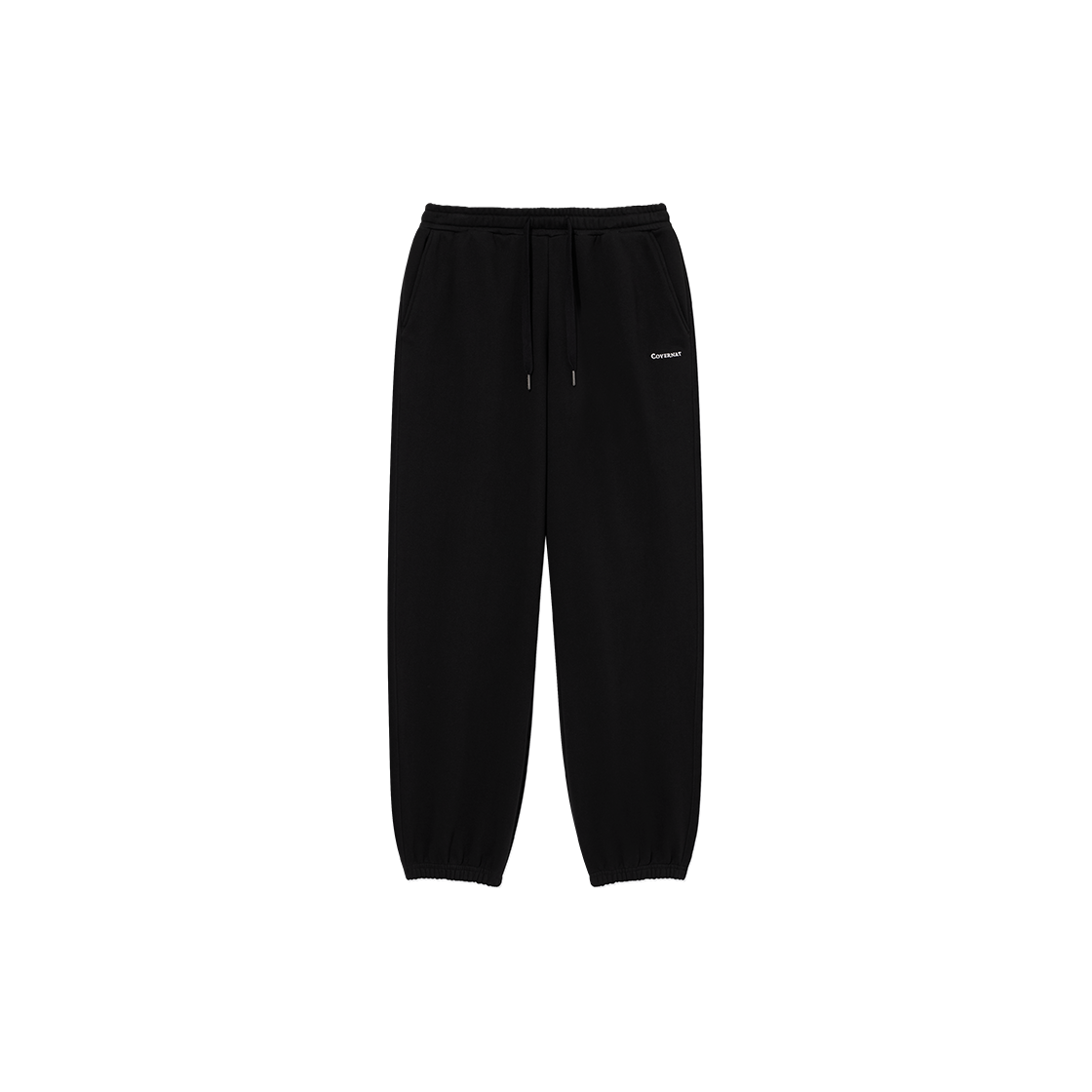 CO2503PT01BK Covernat Regular Fit Small Logo Sweat Jogger Pants Black