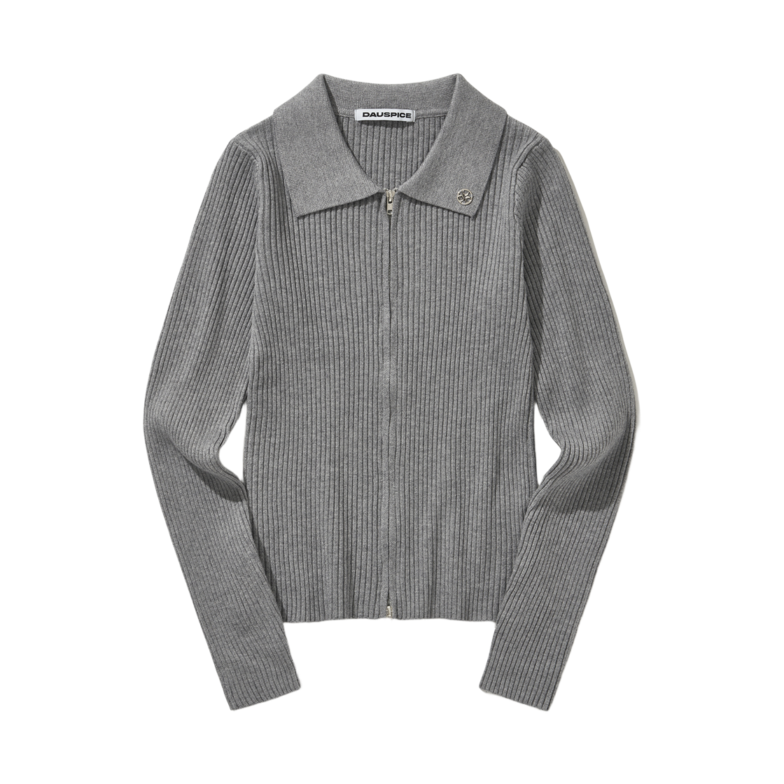 디오스피스 집업 가디건 그레이(DAUSPICE Zip-Up Cardigan Gray)