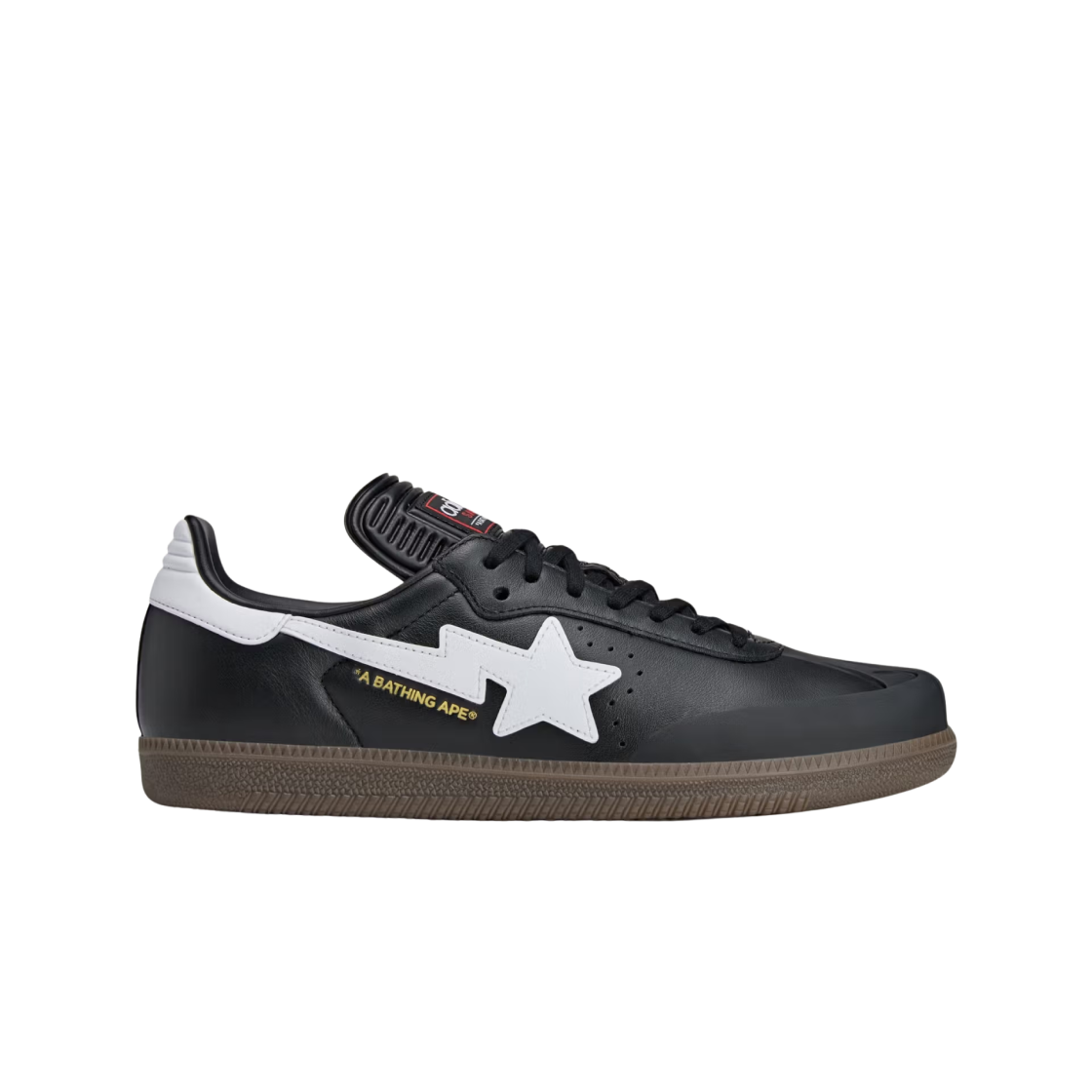 아디다스 x 베이프 삼바 코어 블랙 풋웨어 화이트(Adidas x BAPE Samba Core Black Footwear White)