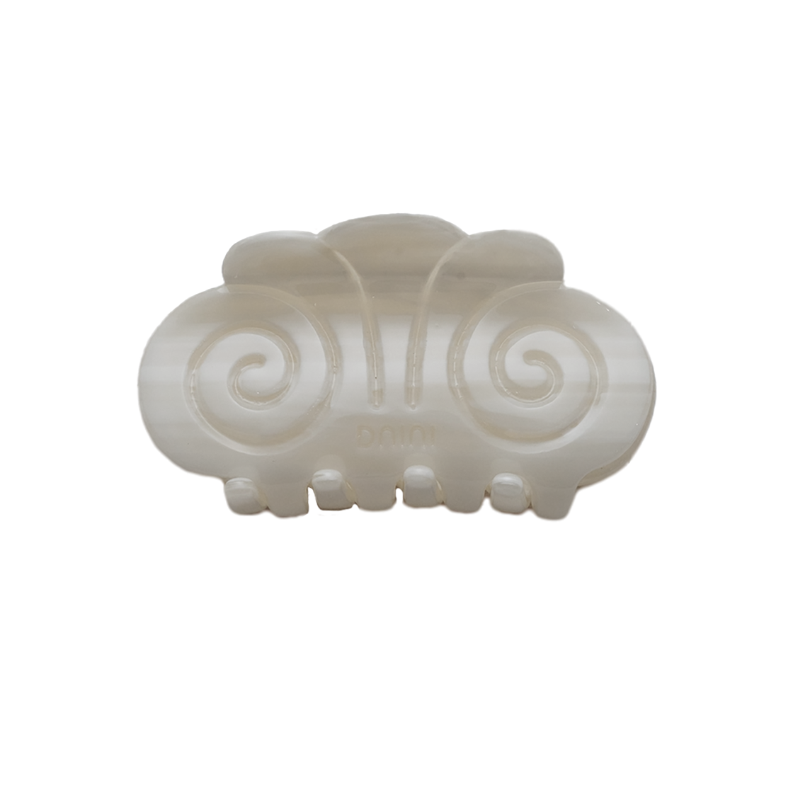 드니니 스파이럴 집게핀 스몰 쉘화이트(DNINI Spiral Claw Clip S Shell white)