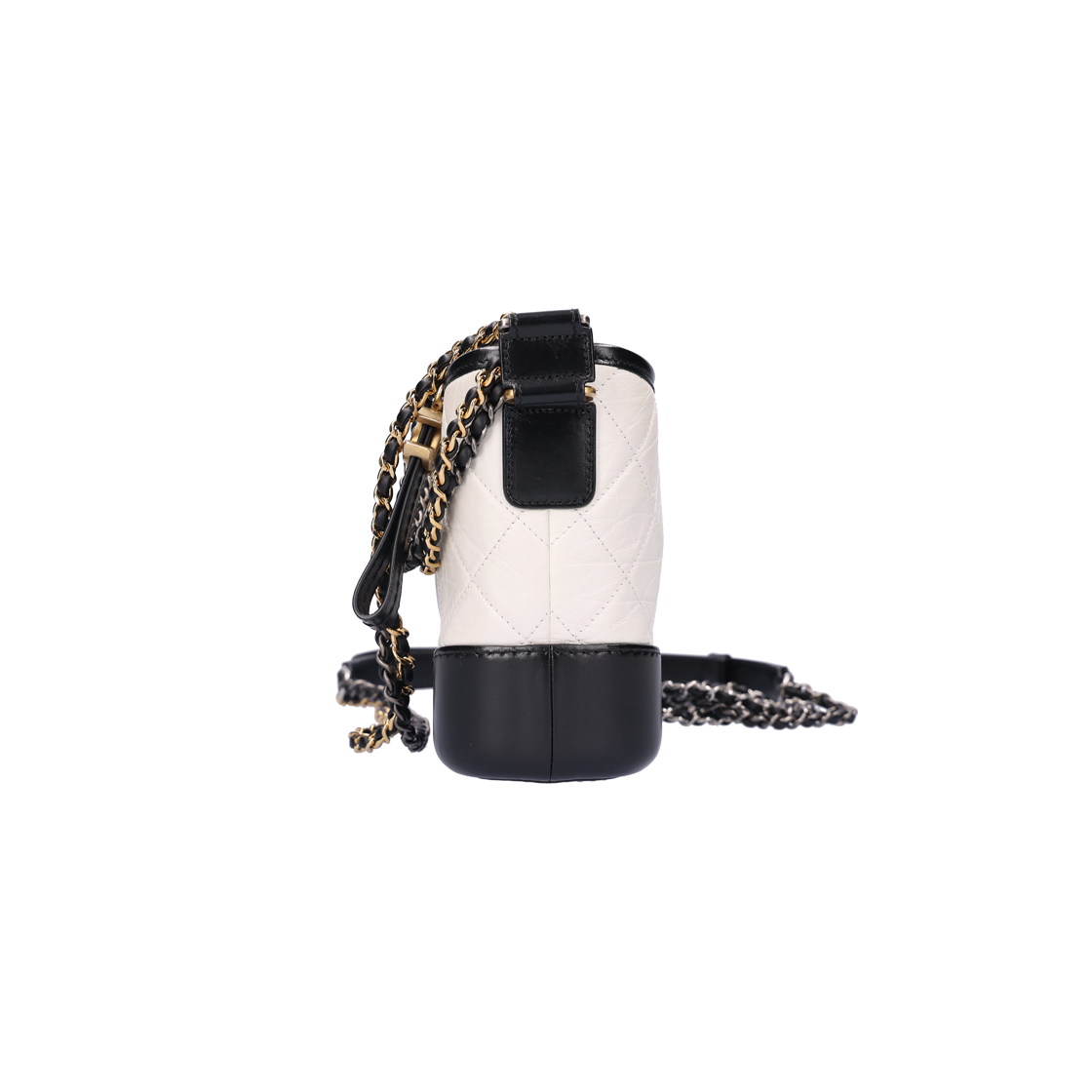 [B등급] 샤넬 A91810 가브리엘 스몰 호보백 빈티지 카프스킨 화이트([B등급] Chanel Vintage Gabrielle Small Hobo Bag Vintage Calfskin White) - 4