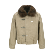 ADSB ANDERSSON BELL Unisex Ortega Washed Cotton Jacket Beige