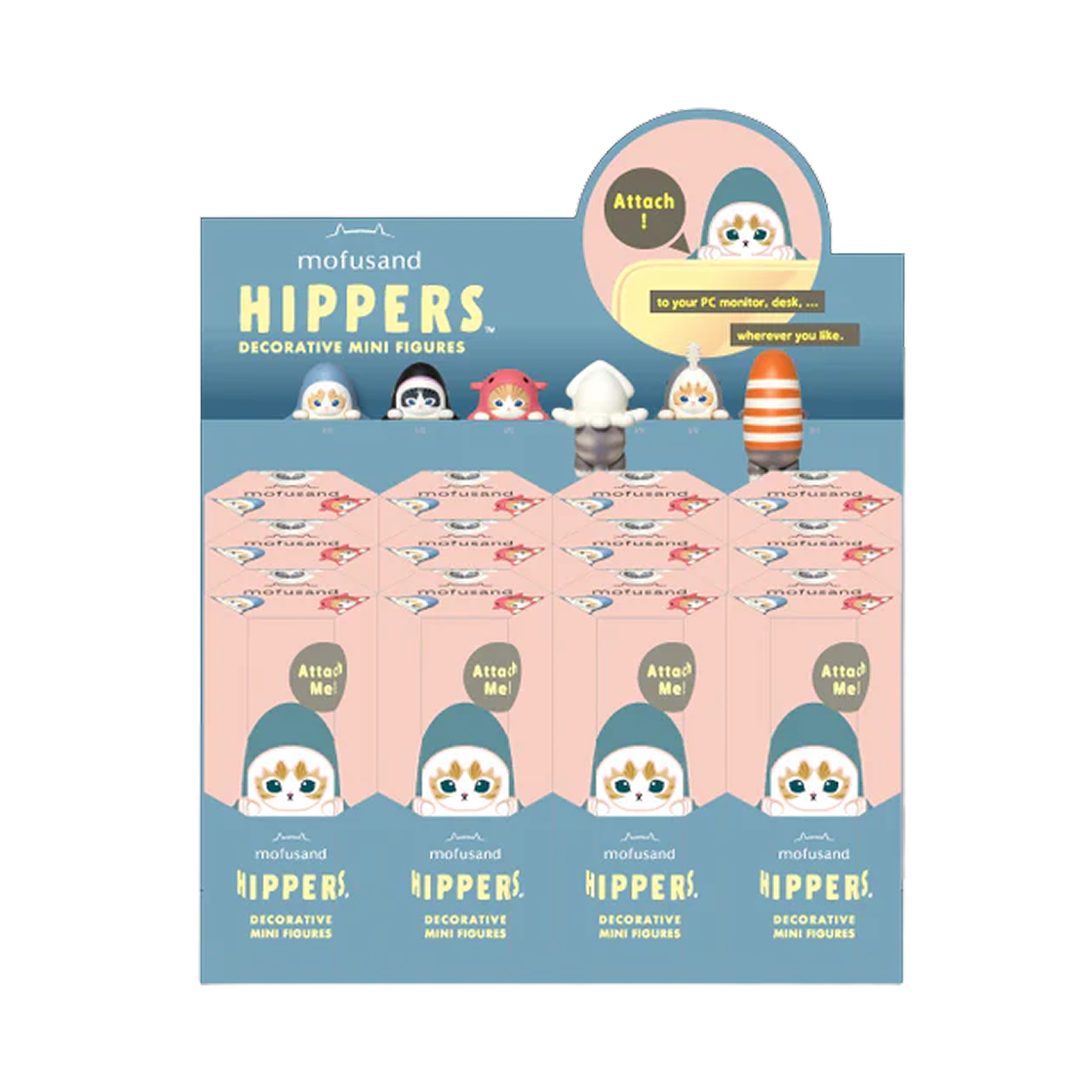 - Sonny Angel x Mofusand Hippers Sealed Case (12 Blind Boxes)