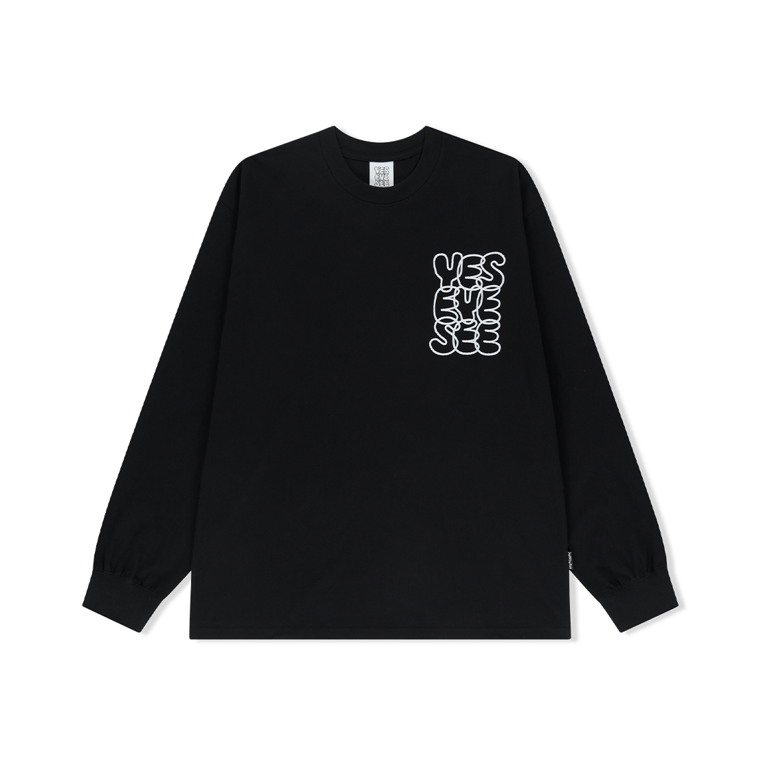 예스아이씨 씨로고 롱슬리브 블랙(YESEYESEE C-Logo L/S Black)