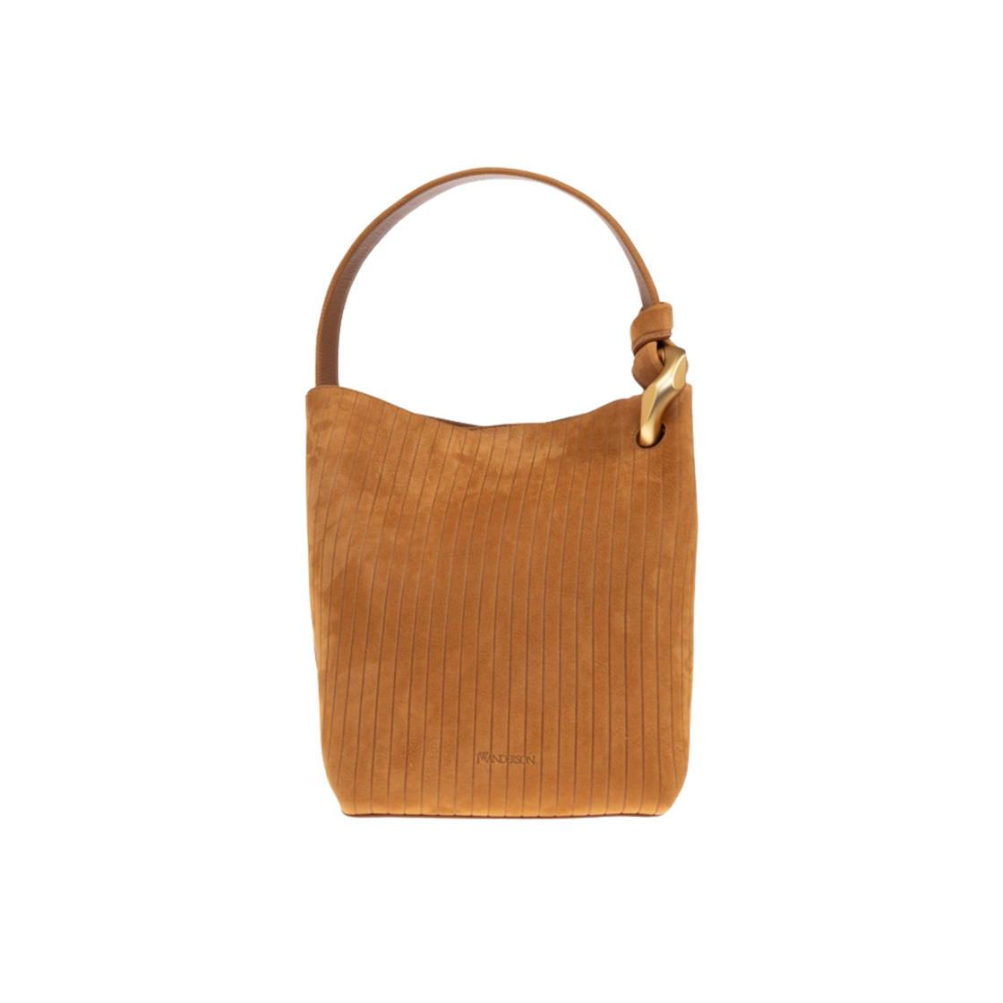 JW 앤더슨 더 JWA 코너 스웨이드 버킷백 브라운(JW Anderson The JWA Corner Suede Bucket Bag Brown)