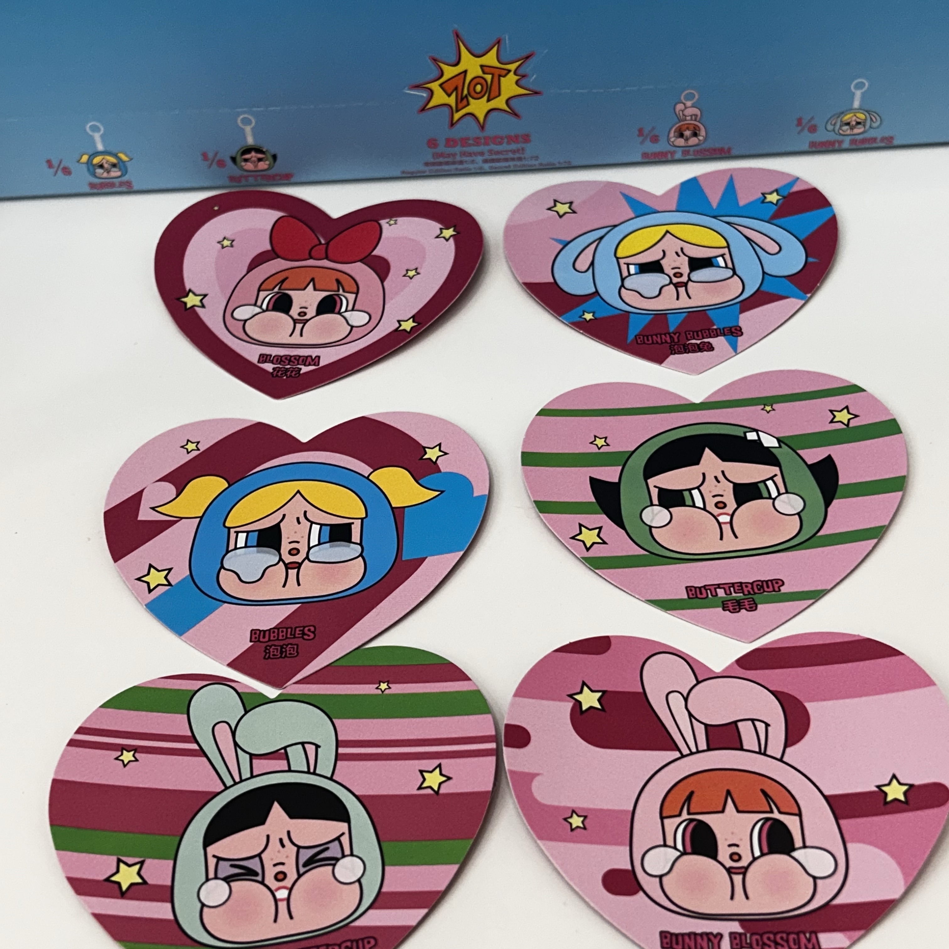 Pop Mart Crybaby x Powerpuff Girls Series Keyring Sealed Case (6 Blind Boxes) 착용 스타일 - 5