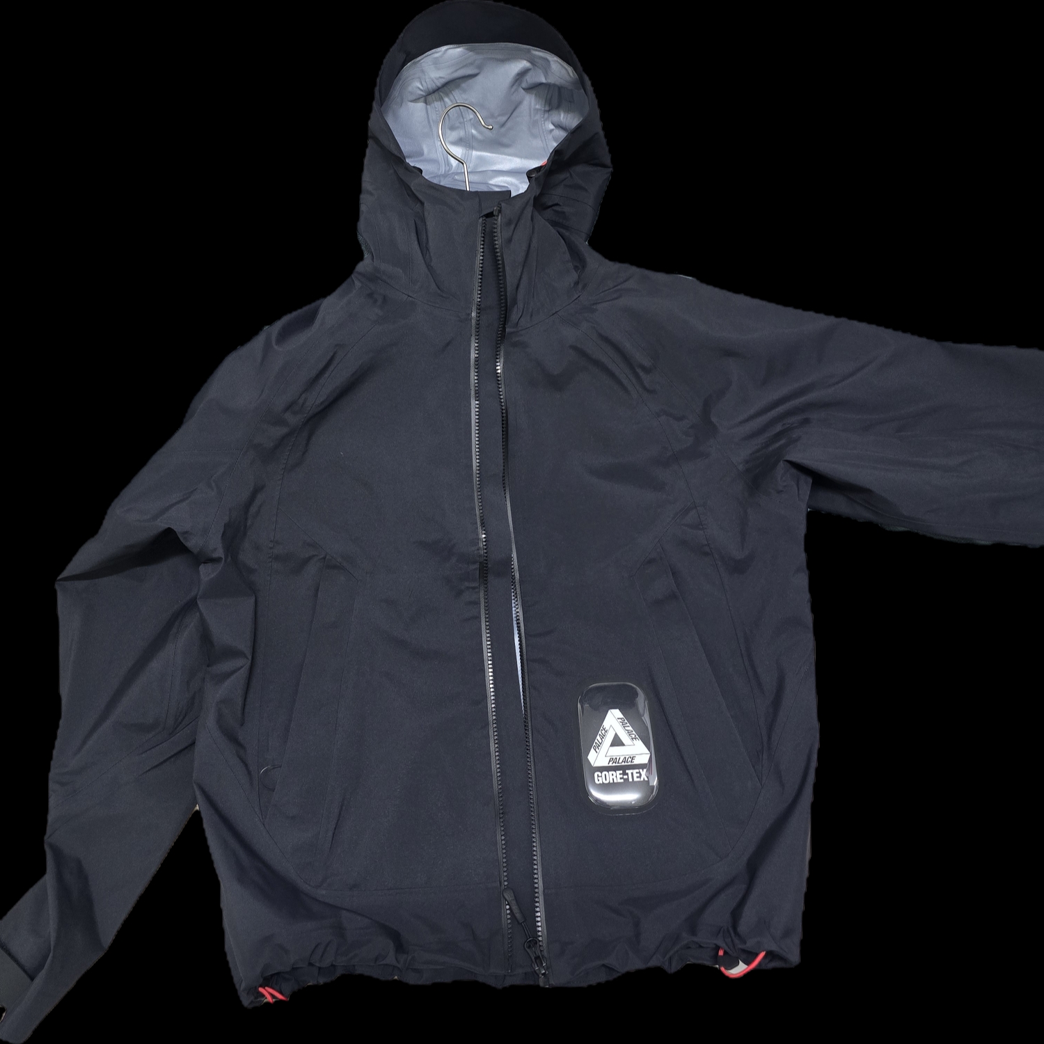 Palace Gore-Tex 3L Tek Jacket Black - 25SS 착용 스타일 - 1