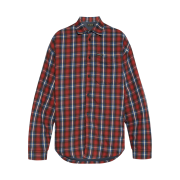 Balenciaga Lined Shirt Red Blue