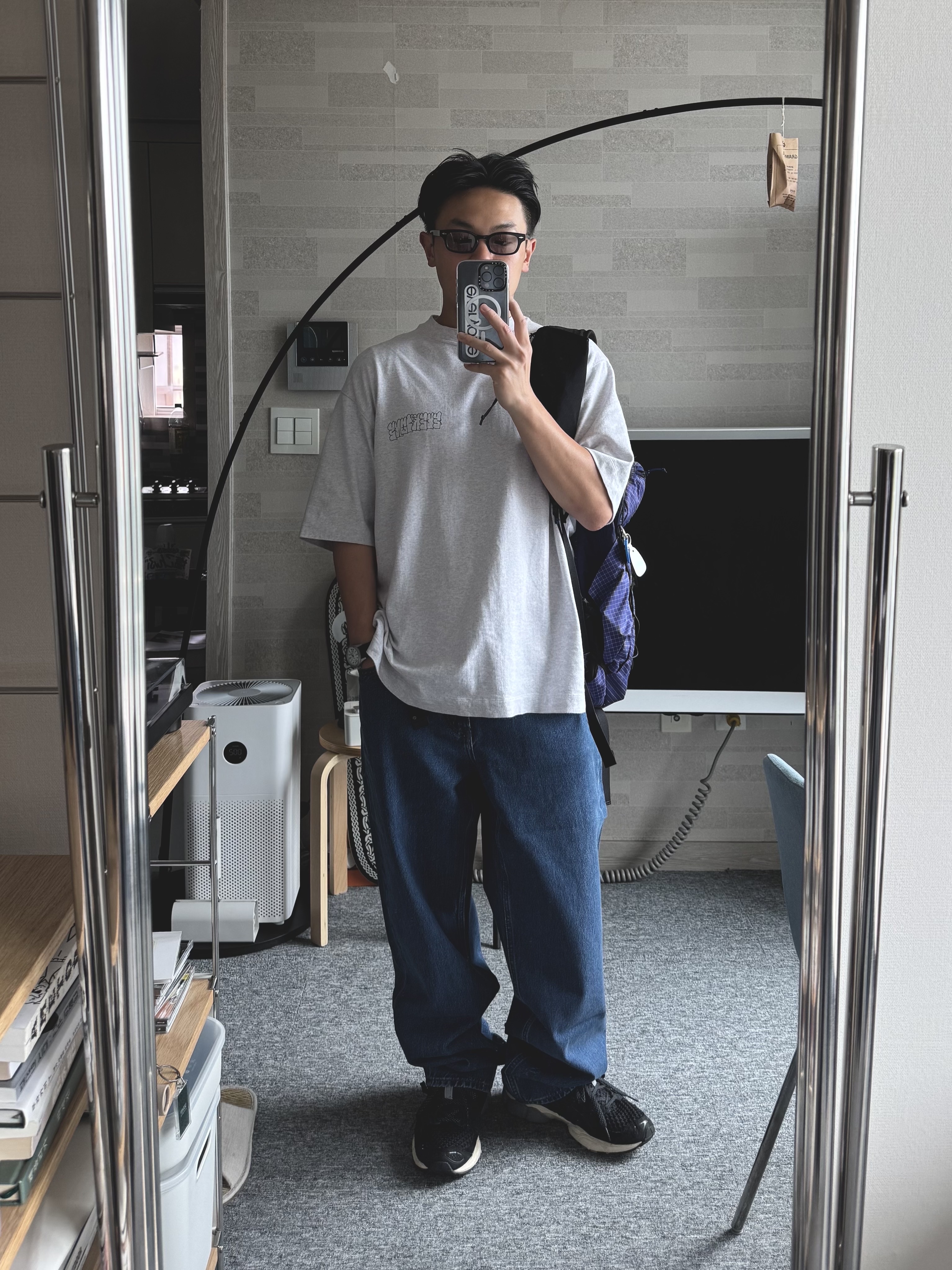 Asics x Ennoy Gel-Nimbus 9 Black Sheet Rock, Arc'teryx Aerios 18 Backpack Soulsonic 착용 스타일