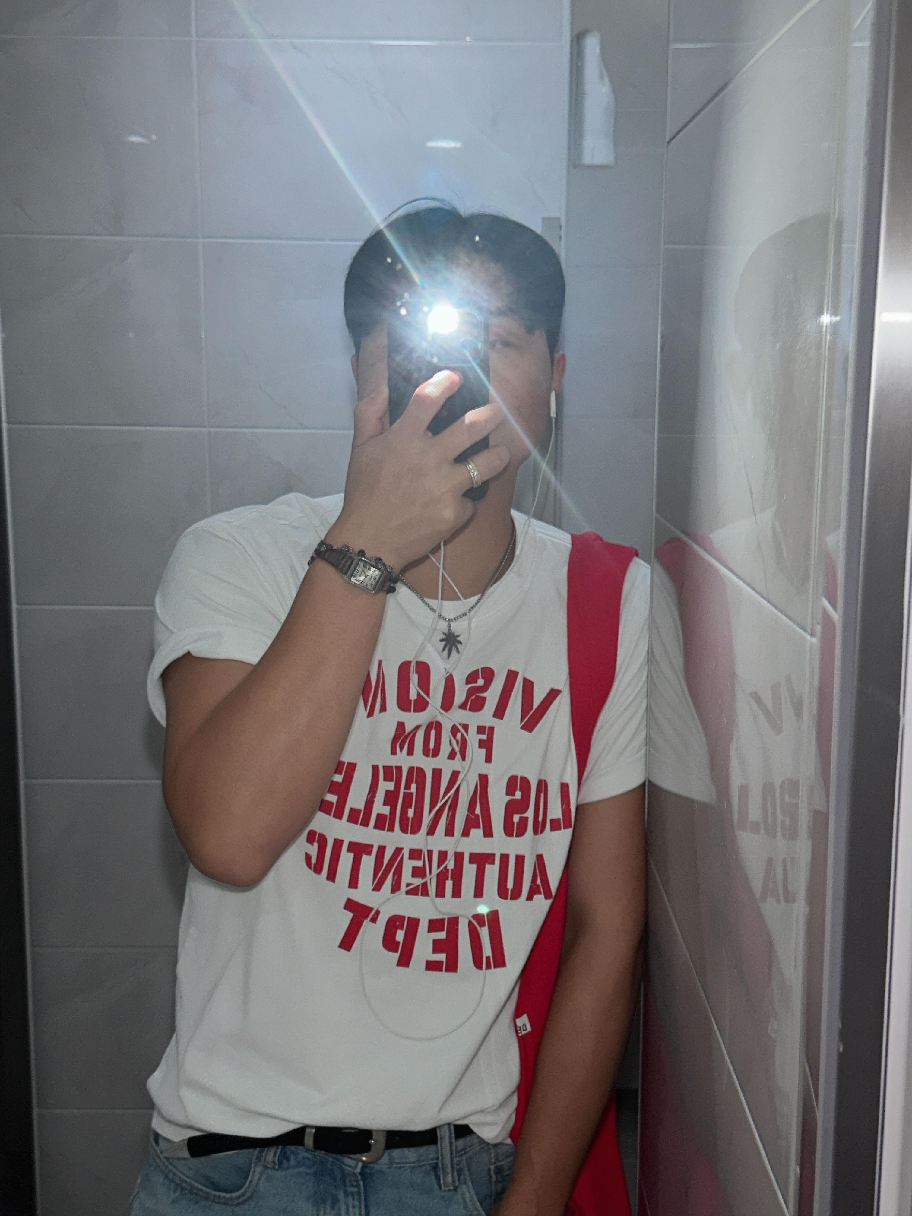 Depc Logo Eco Bag Red, Casio LTP-V007L-9B 착용 스타일 - 1