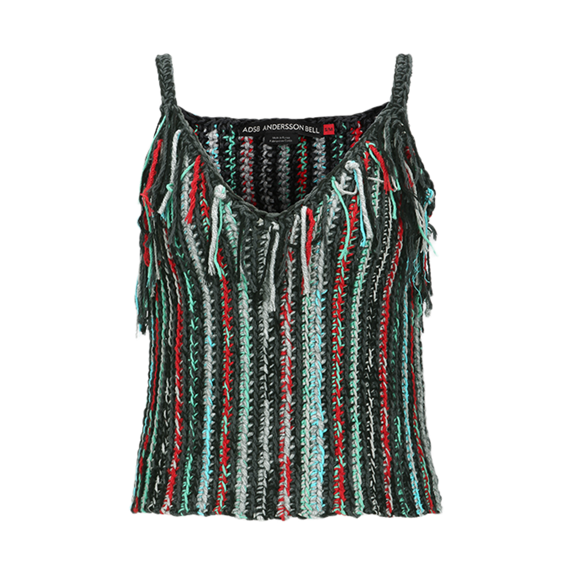 ADSB 앤더슨벨 페이토나 프린지드 핸드 니티드 탑 멀티