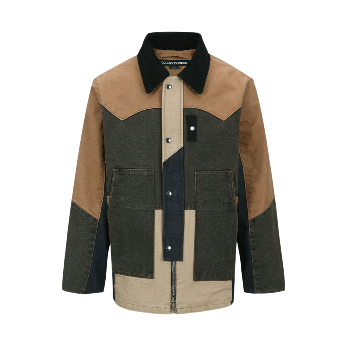 awa716m(MULTI) ADSB ANDERSSON BELL Patchwork Washed Jacket Multi