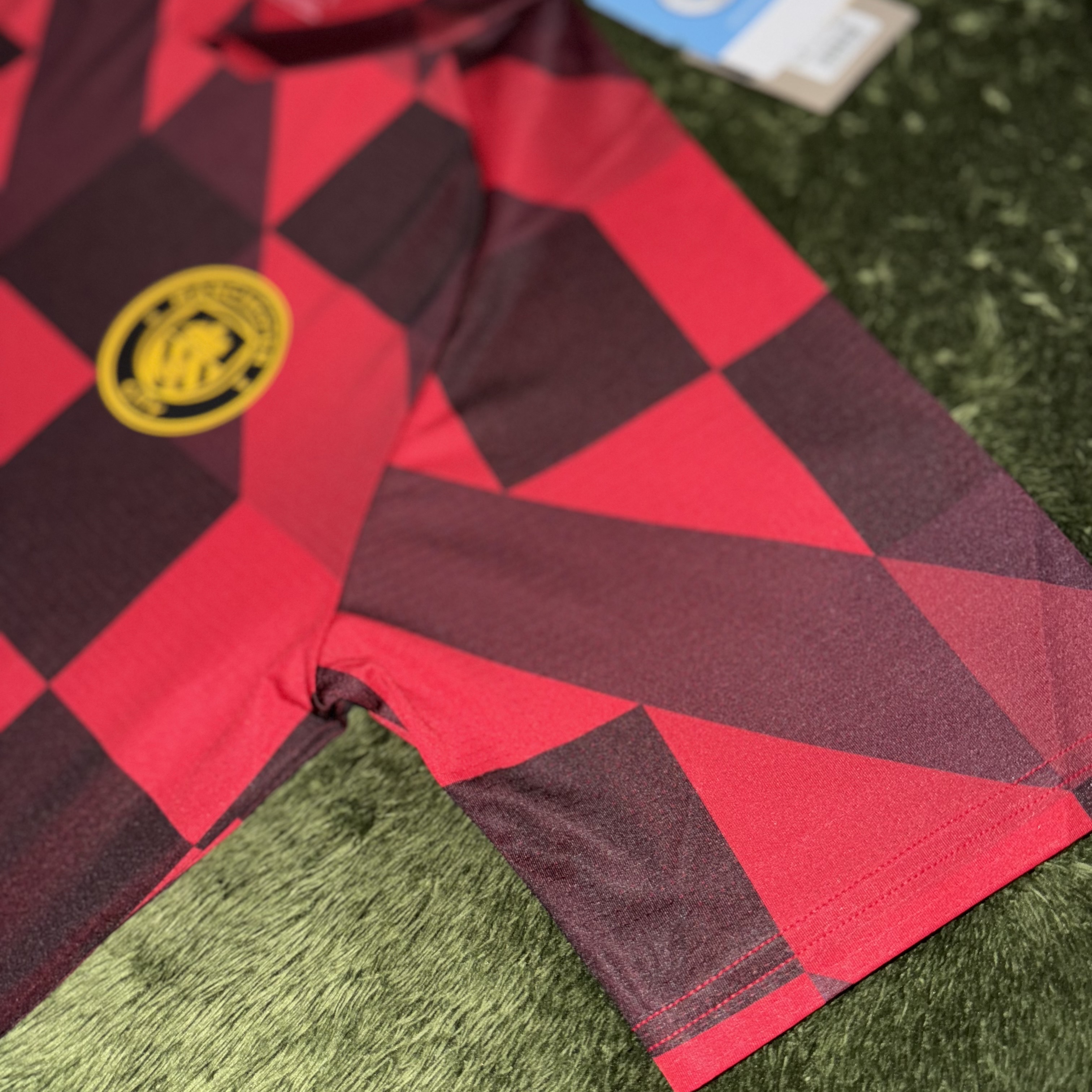 Puma 2022/23 Manchester City Prematch Short Sleeve Jersey Tango Red Black 착용 스타일 - 4