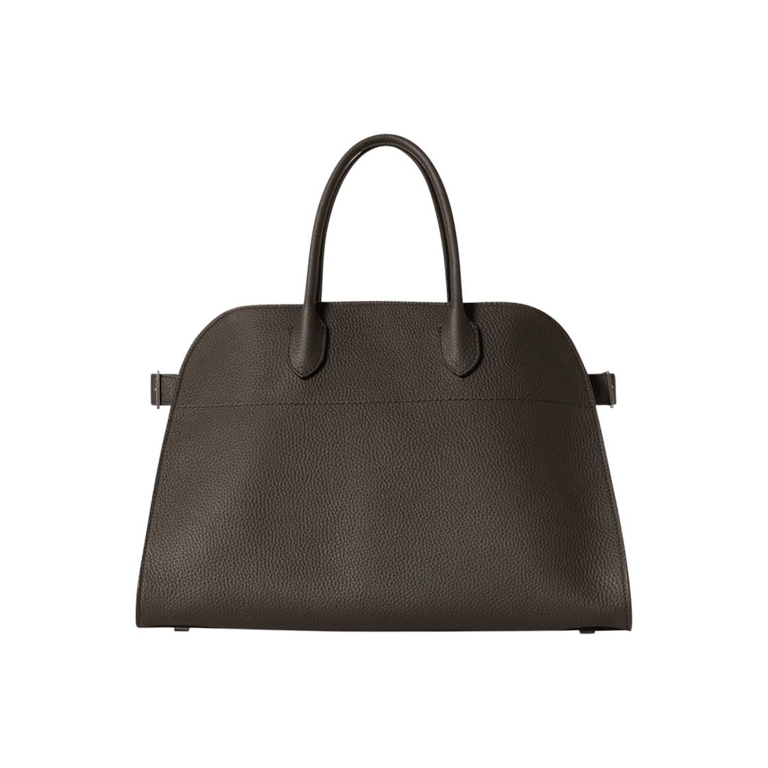 W1255L133MDGYS The Row Soft Margaux 15 Leather Bag Mid Grey
